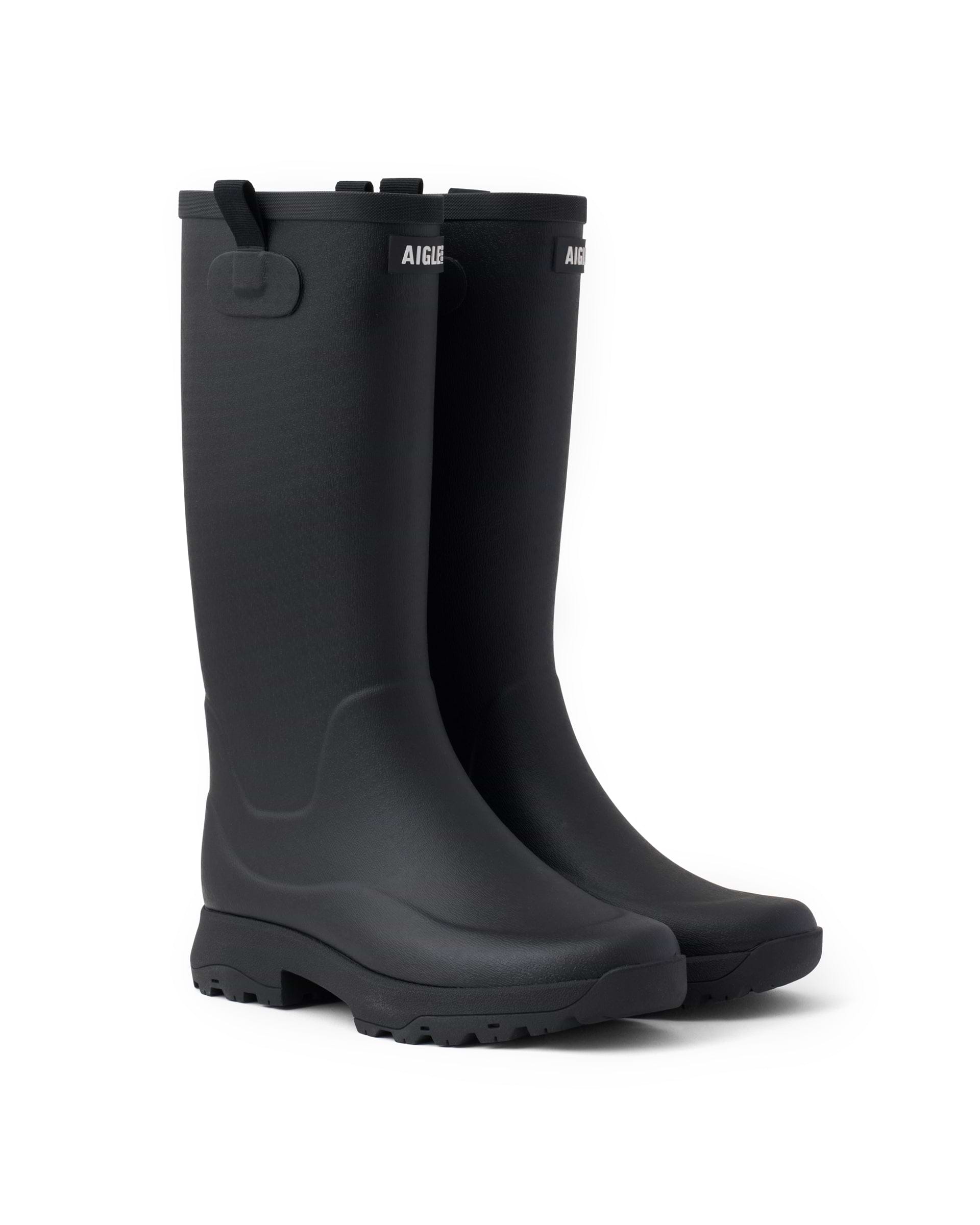 (最終値引)新品　AIGLE アリア　ハイ　ハンティングラバーブーツ　ブラック AIGLE】アリアハイラバーブーツ ブラック | 海外製 ラバーブーツ | F