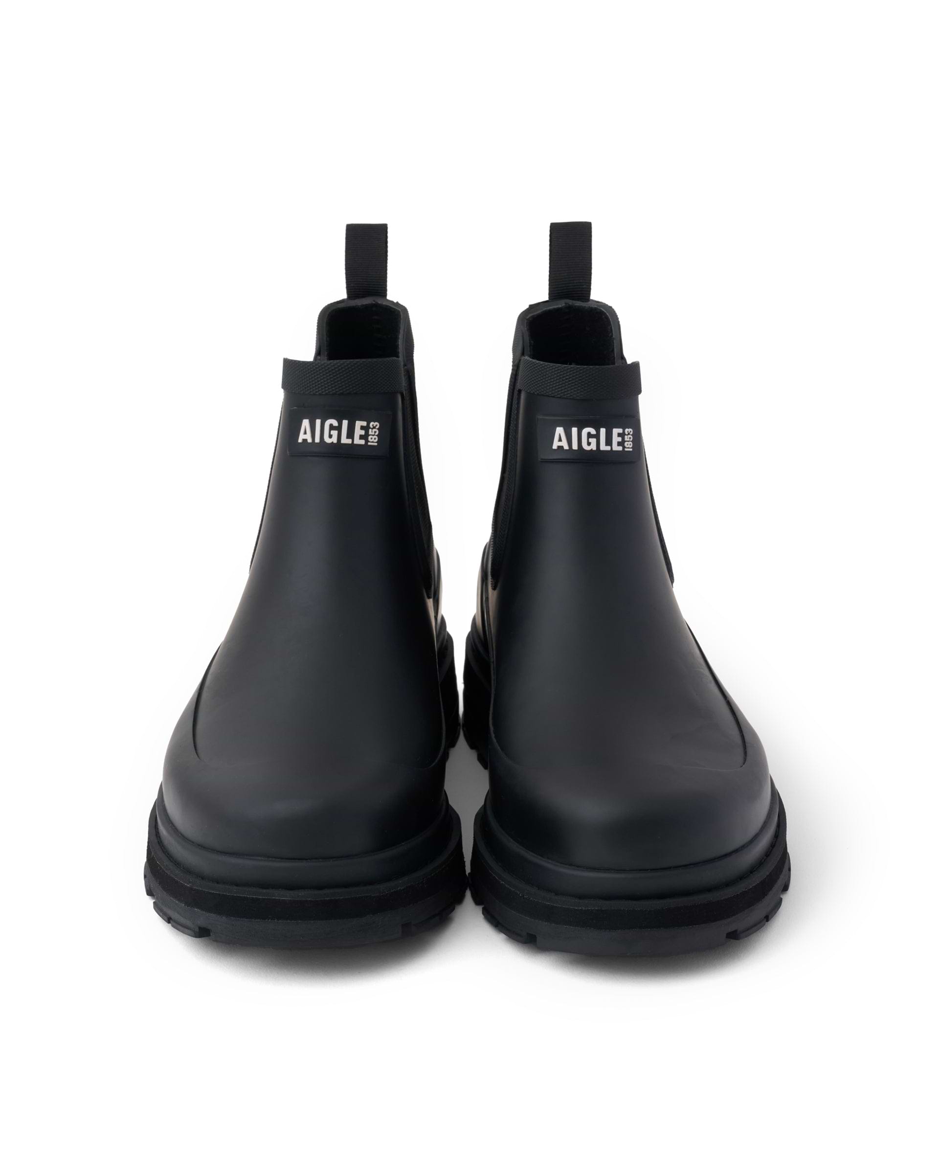 AIGLE】ソフトレイン2ラバーブーツ ブラック・グリーン | 海外製