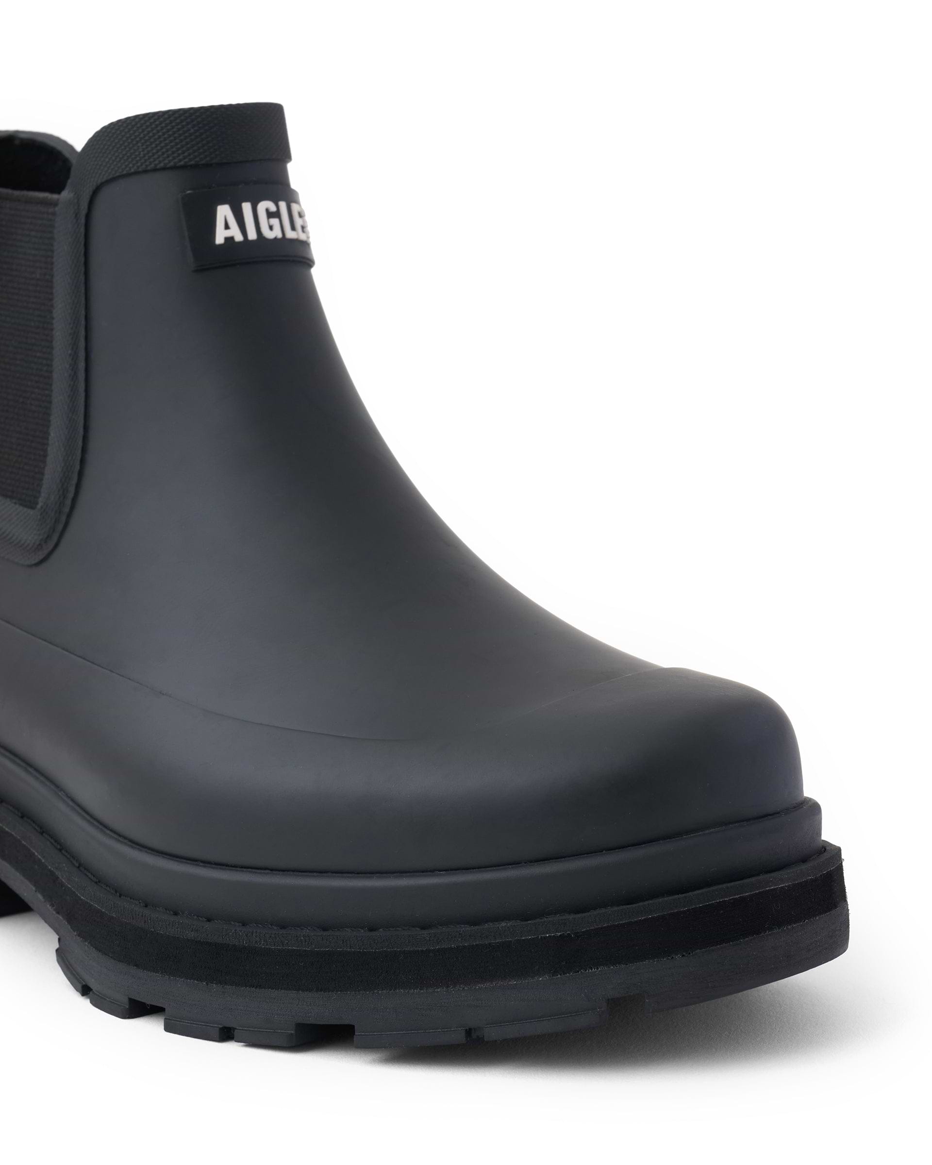 AIGLE】ソフトレイン2ラバーブーツ ブラック・グリーン | 海外製