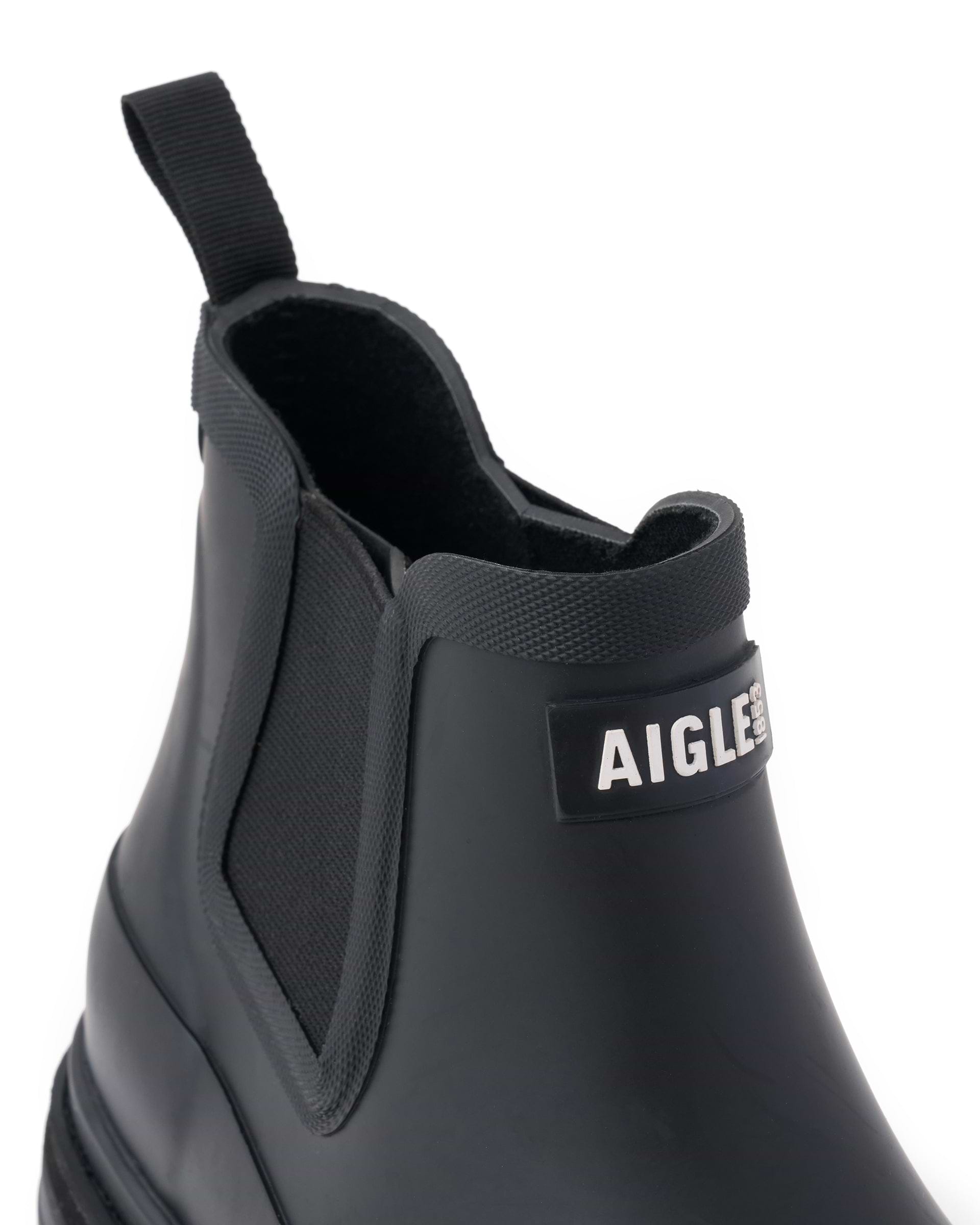 AIGLE】ソフトレイン2ラバーブーツ ブラック・グリーン | 海外製