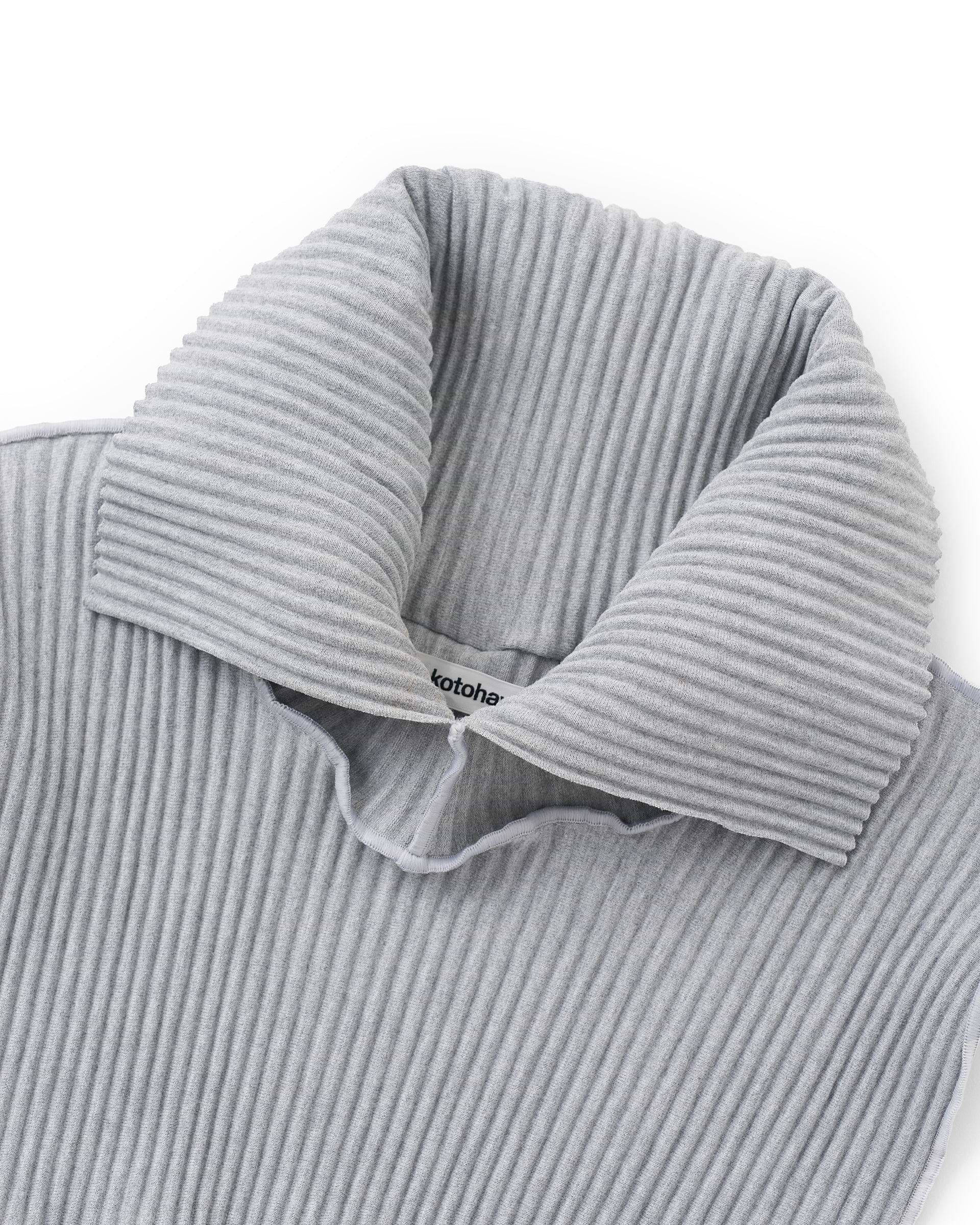kotohayokozawa】クリスプアタッチカラー グレー・パープル | 日本製
