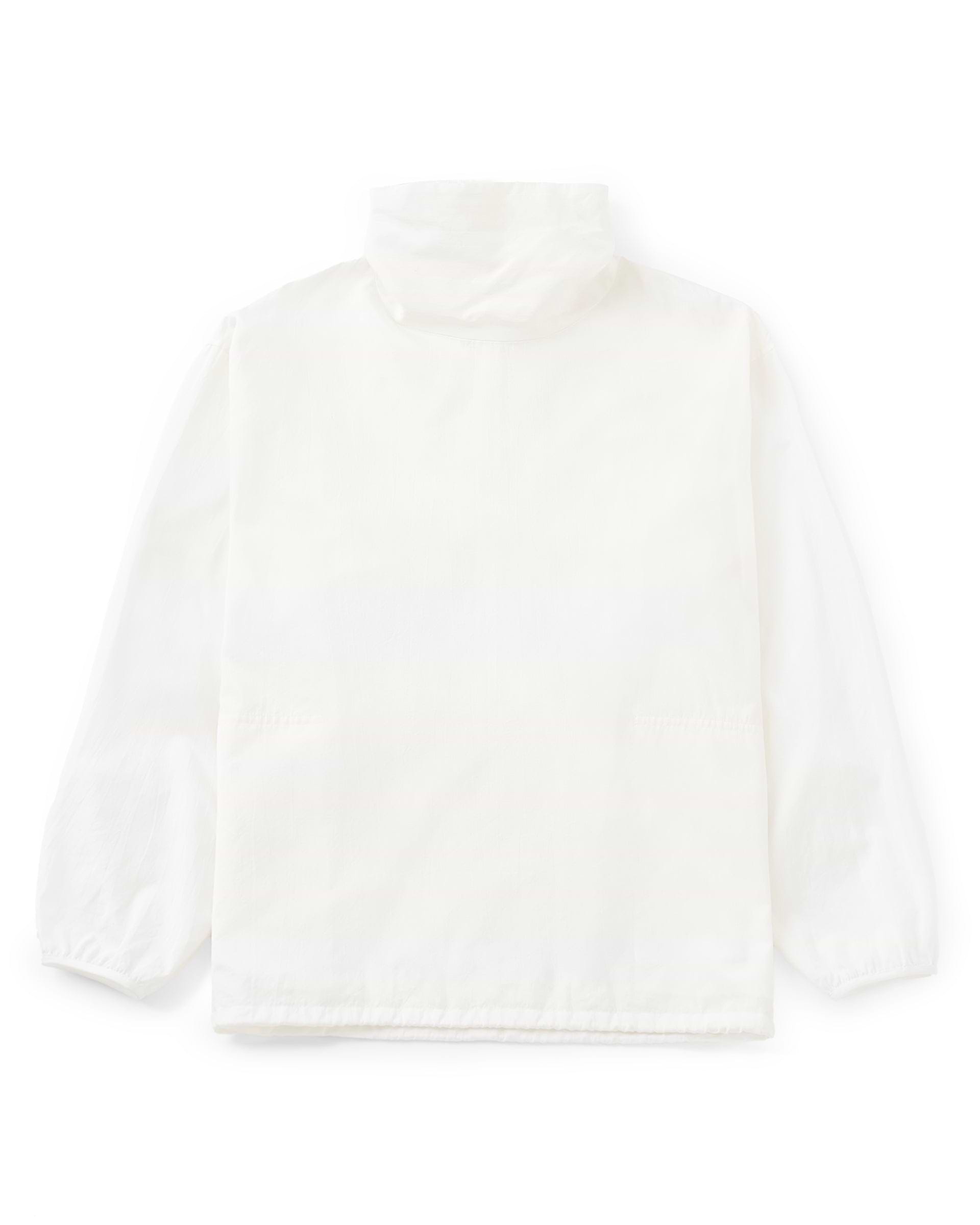 【美品】ATON サイクリングジャケット 白 オーバーサイズ　完売　コットン ATON】コットンシルクローンハイネックオーバーシャ​​ツ