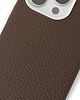 カラビナ付iPhoneケース（ダークブラウン）