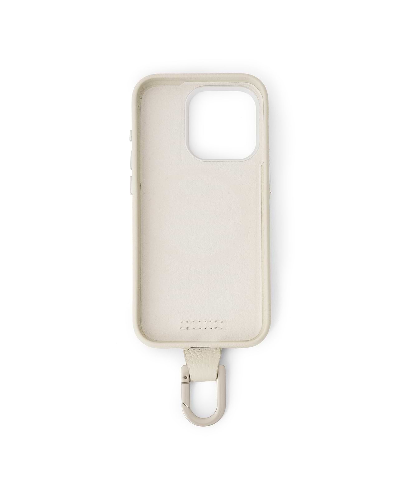 カラビナ付iPhoneケース（マシュマロ）