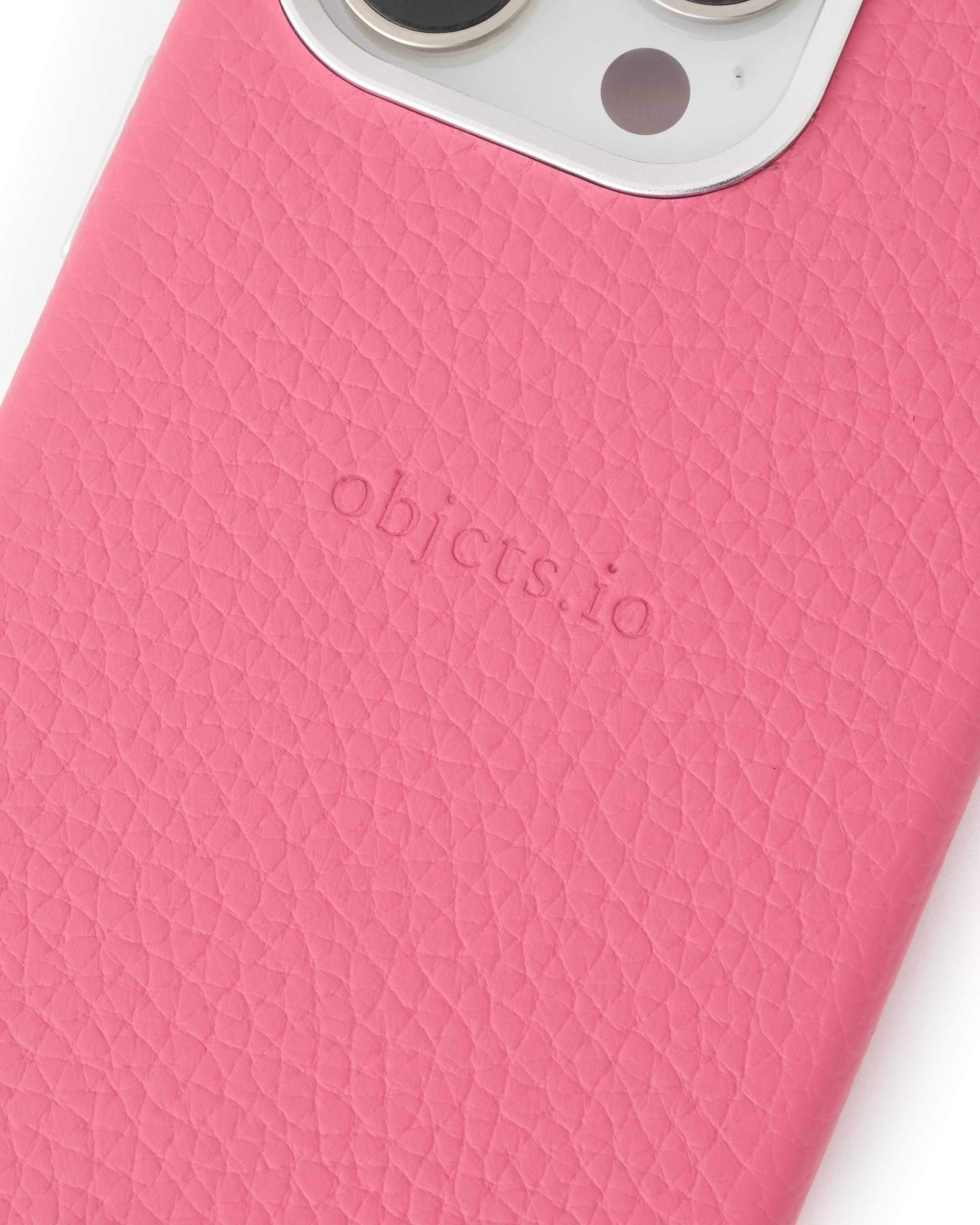 カラビナ付iPhoneケース（ショッキングピンク）