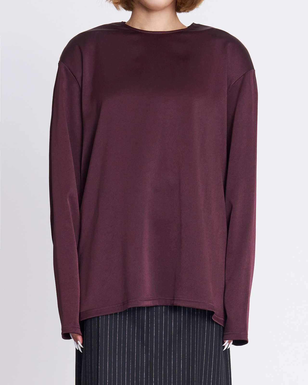 サテンショルダーパッド LS ロングTシャツ