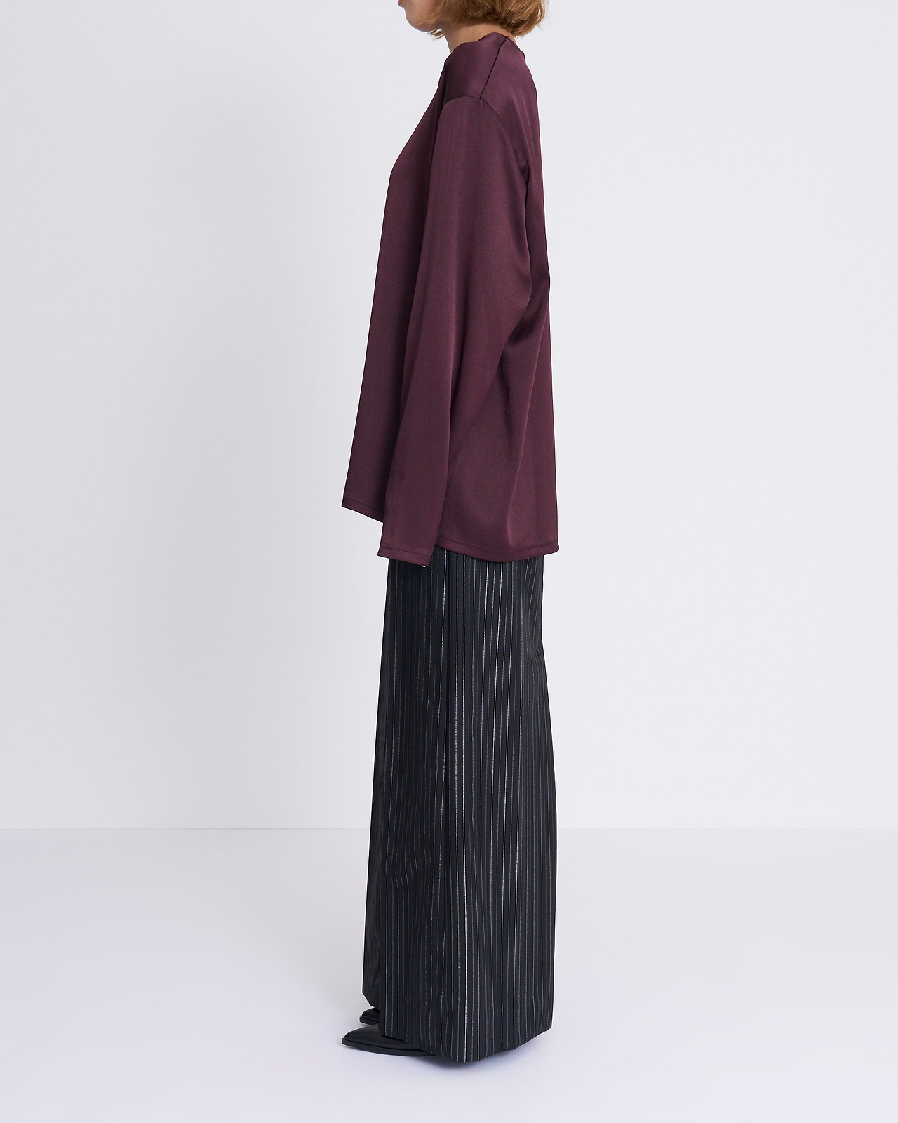 サテンショルダーパッド LS ロングTシャツ