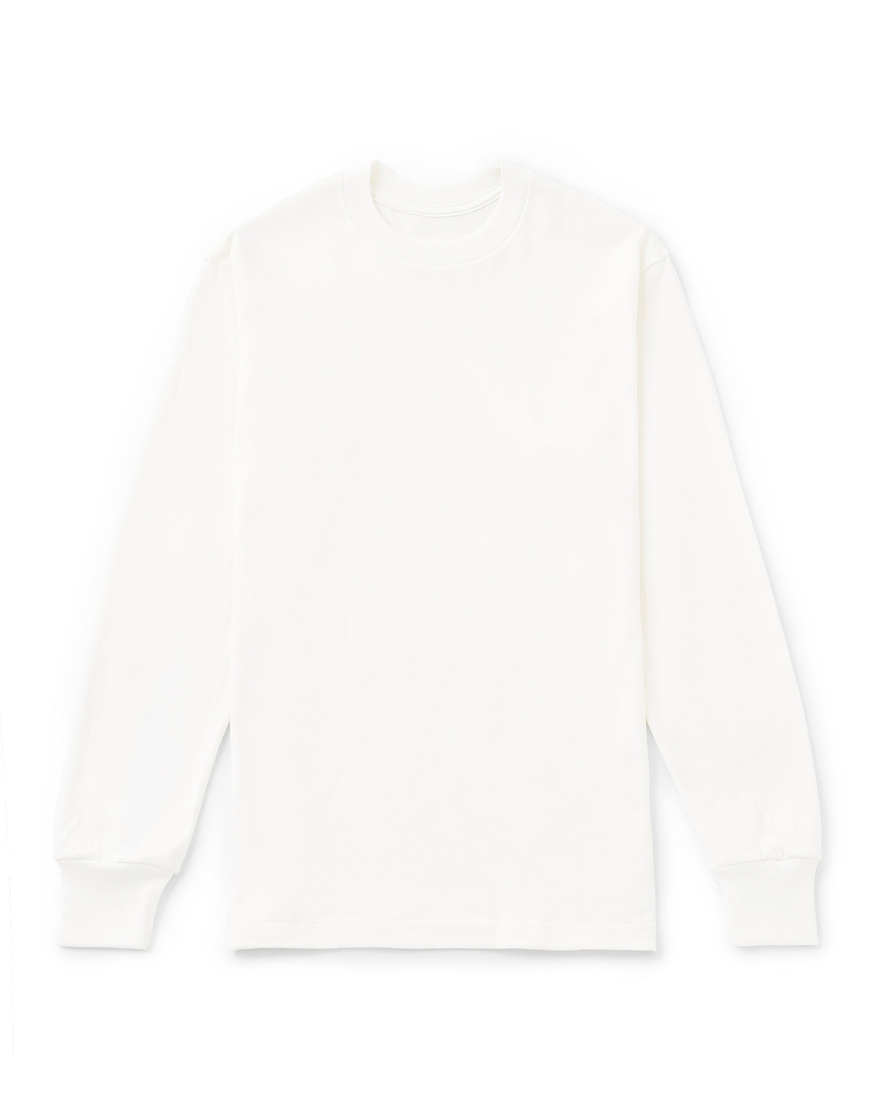 Hanes T-SHIRTS SHIRO／クルーネックロングスリーブTシャツ