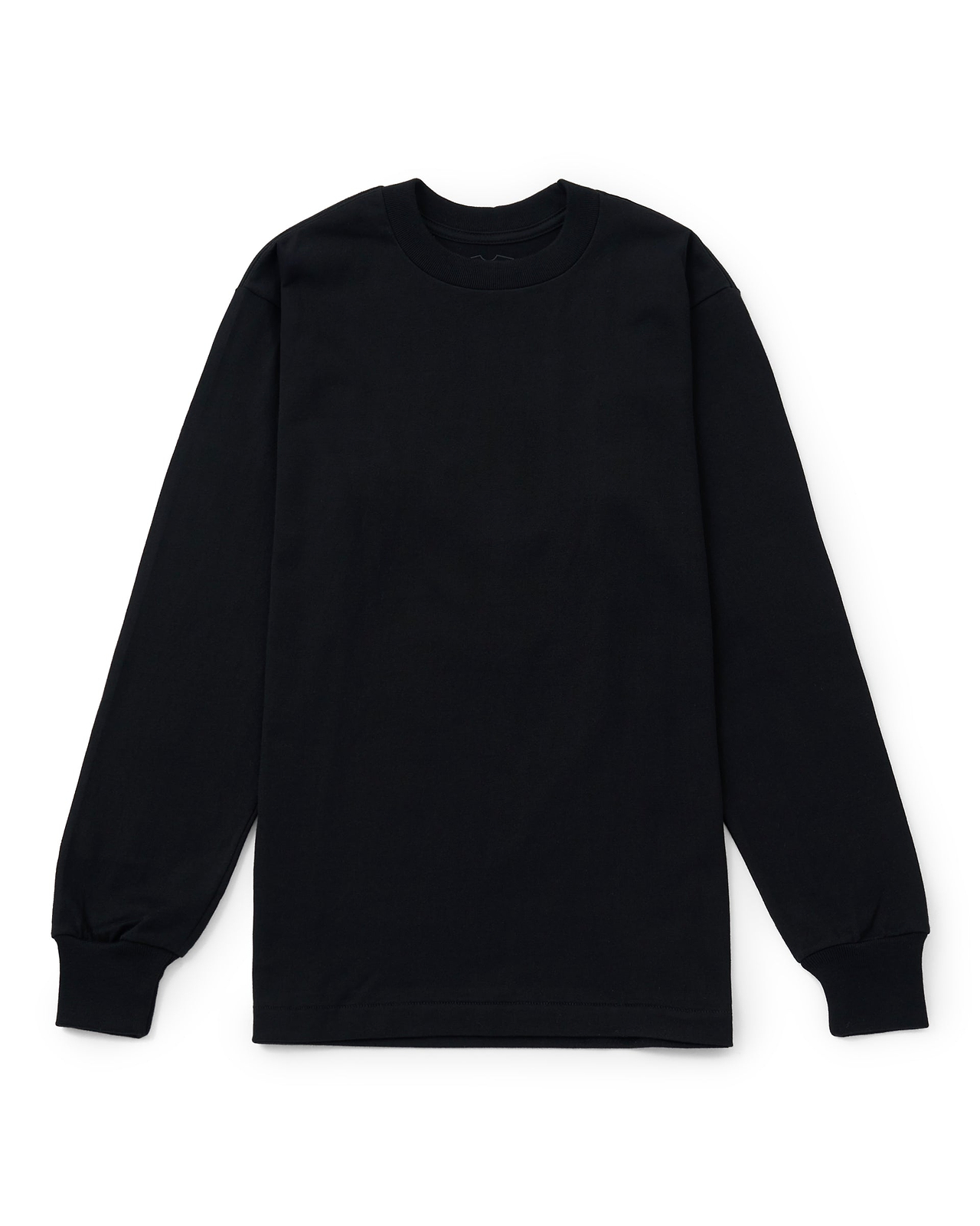 Hanes T-SHIRTS KURO／クルーネックロングスリーブTシャツ