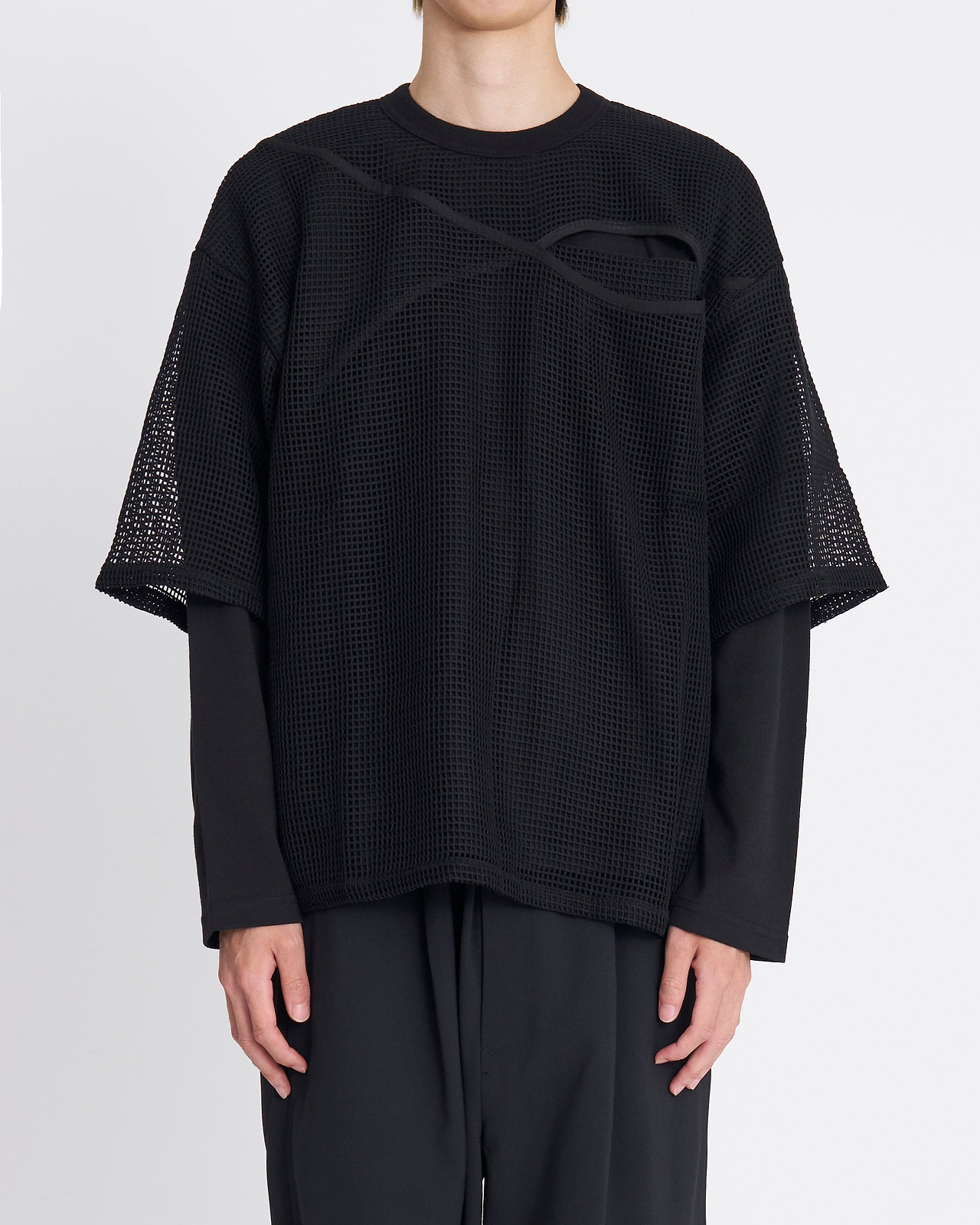 パウダーメッシュレイヤー L/S T