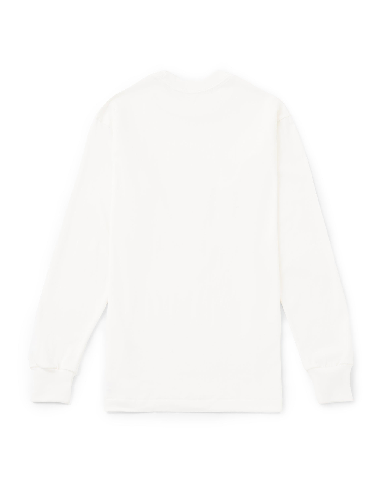 Hanes T-SHIRTS SHIRO／クルーネックロングスリーブTシャツ