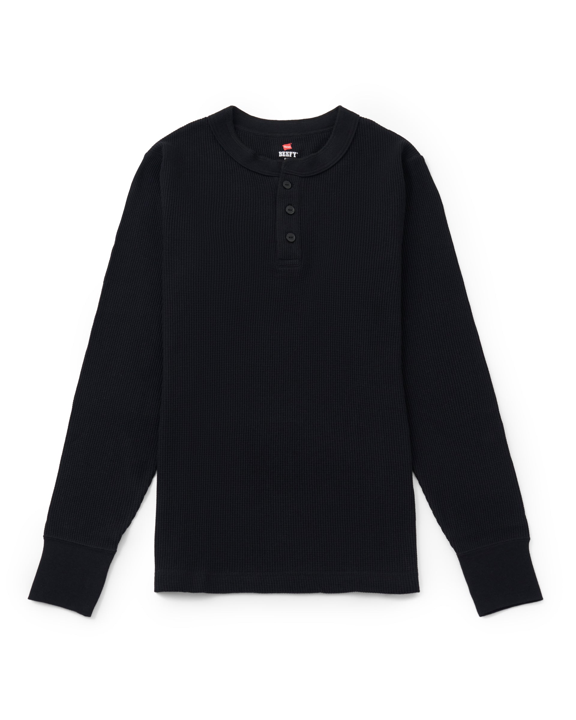 Hanes】BEEFY ヘンリネックロングスリーブ – ファッションスナップストア