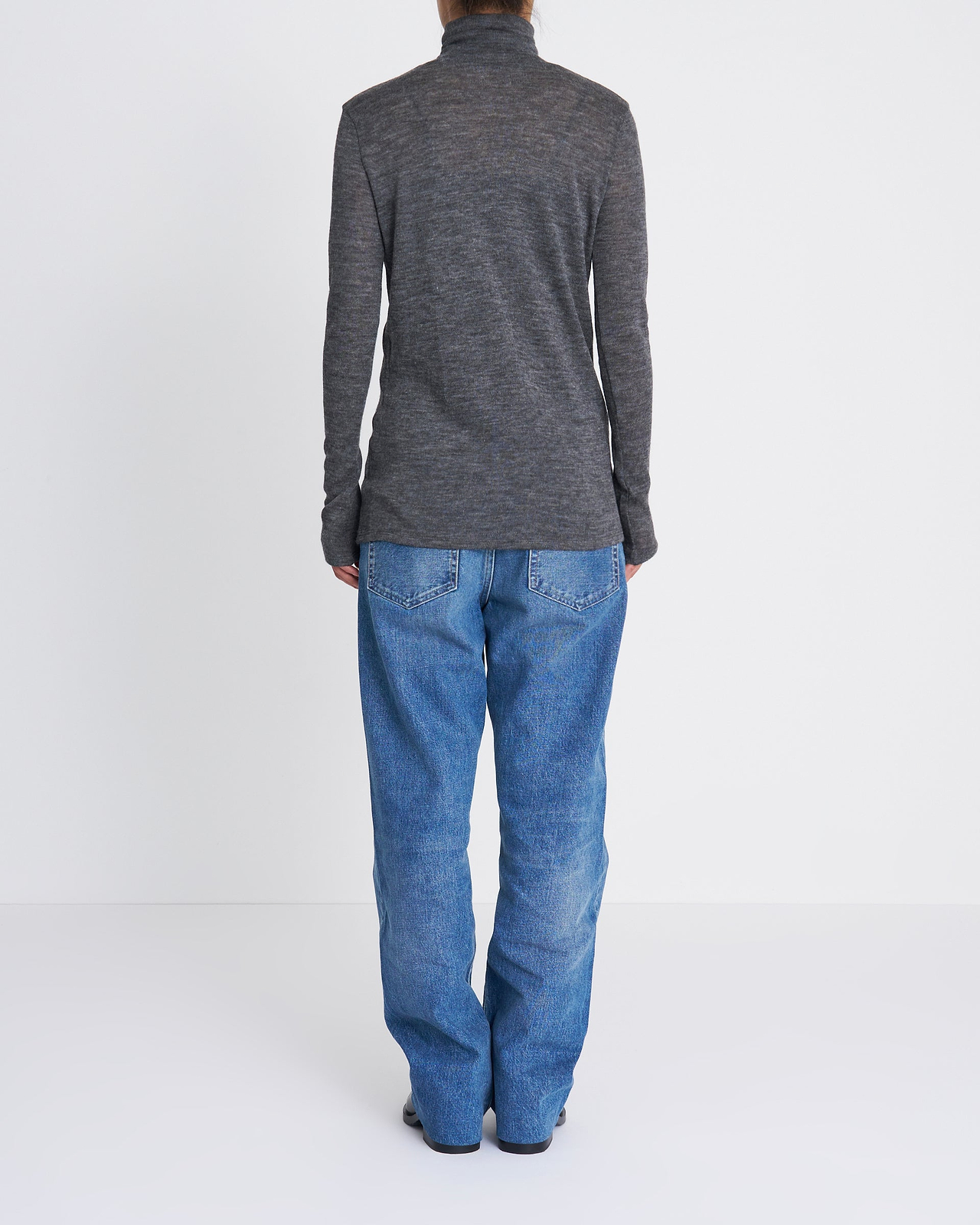 【26AW】ベビーアルパカ サーキュラーリブ（ハイネック）