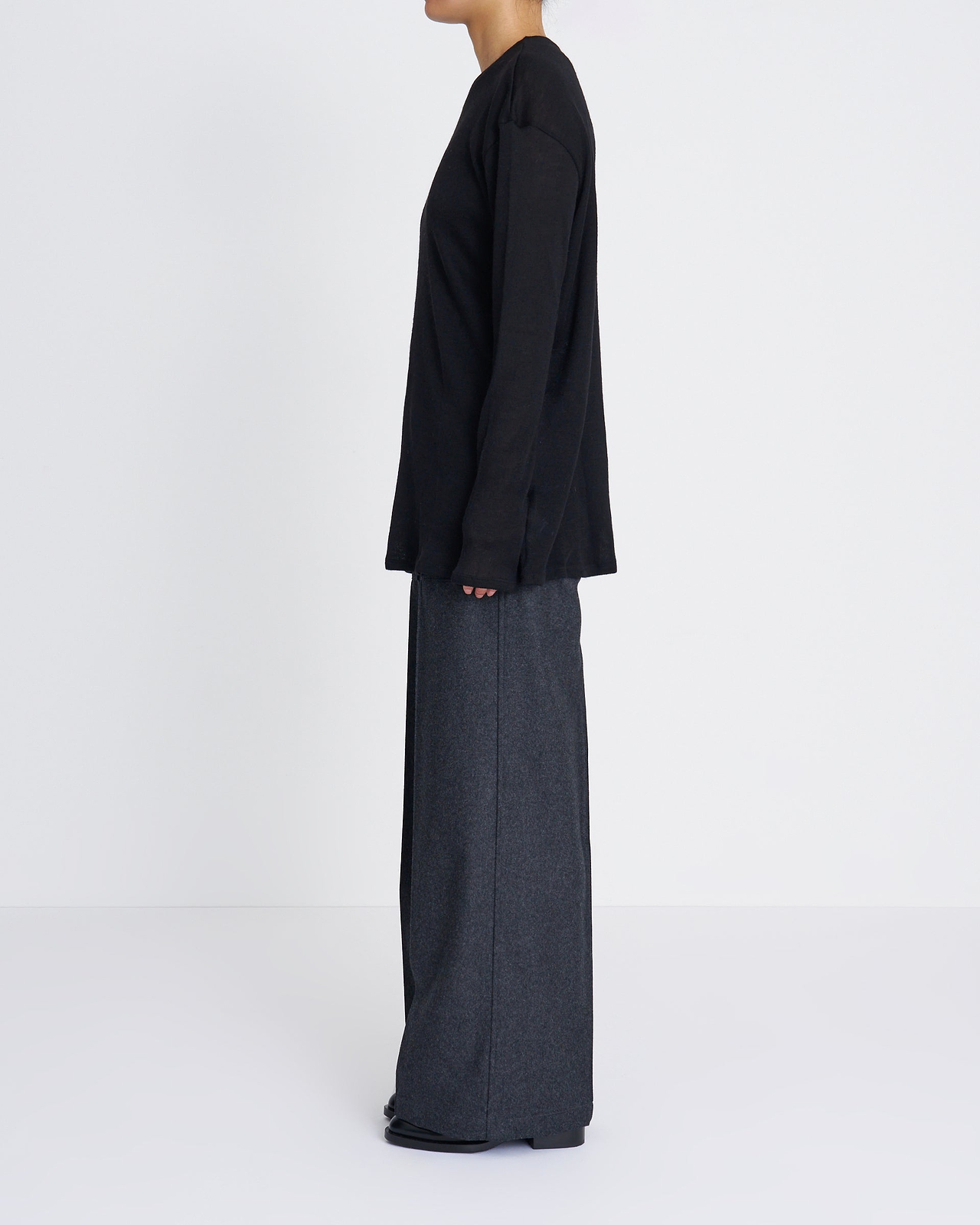【26AW】ベビーアルパカ サーキュラーリブ（クルーネック）