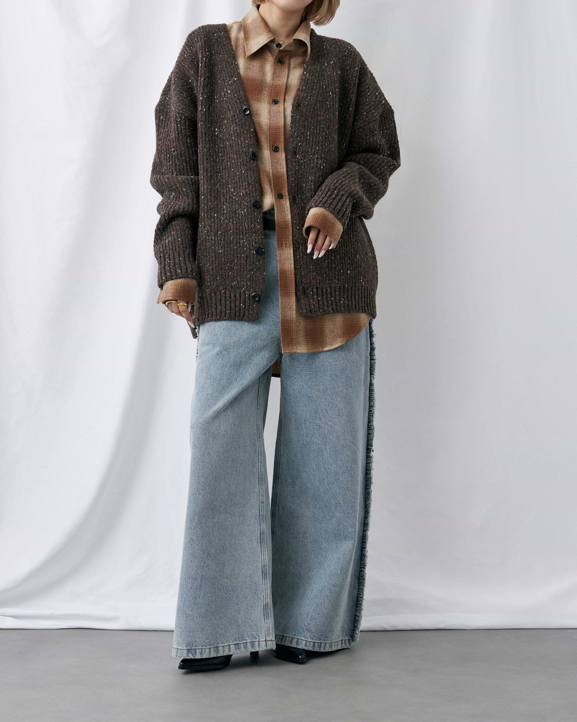 VIVIANO】ラッフルデニムパンツ – ファッションスナップストア