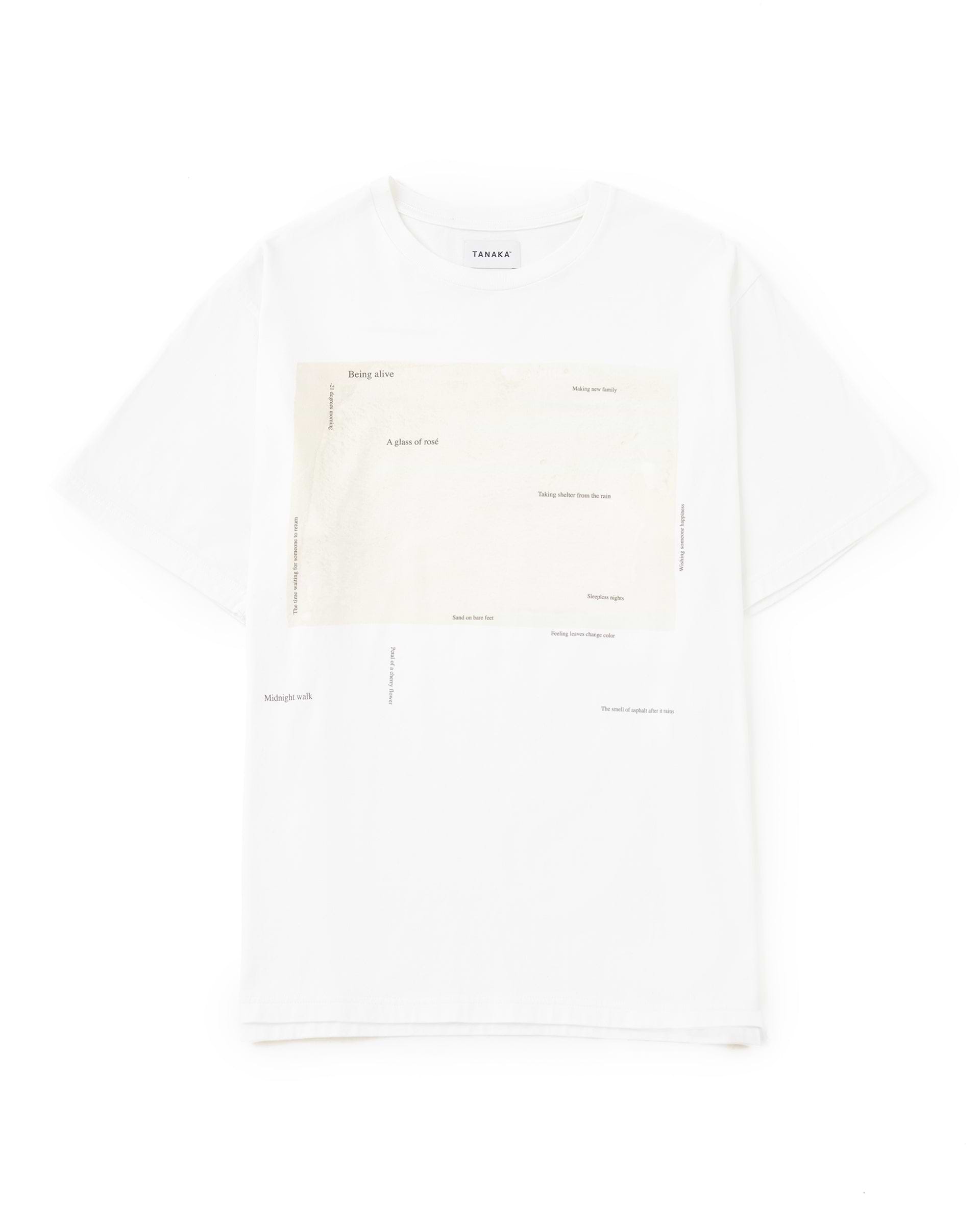 TANAKA】ザ・Tシャツ | ホワイト | プリント メッセージ | F/STORE