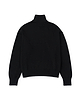 【26SS】コットンカシミアアシンメトリーハーフジッププルオーバー