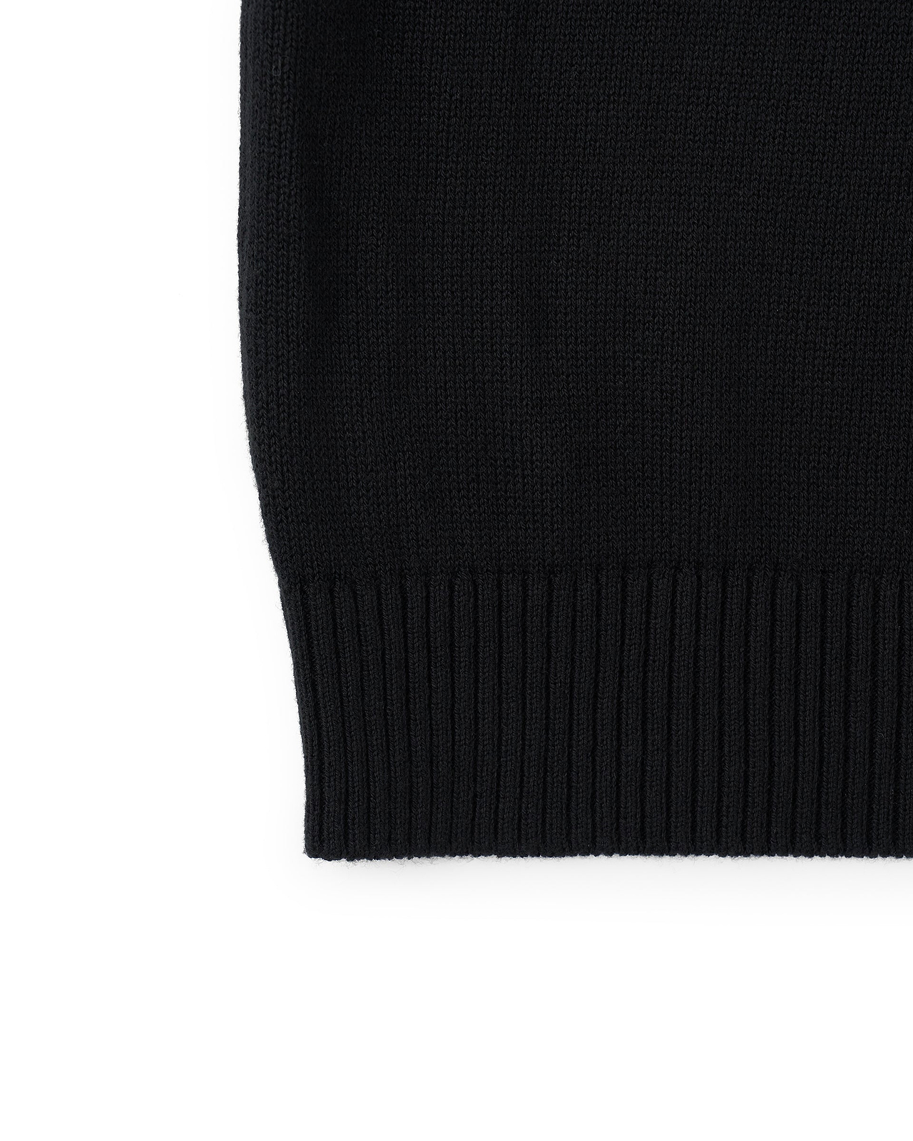 【26SS】コットンカシミアアシンメトリーハーフジッププルオーバー