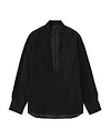 【26SS】ディープVネックコットンシルクシャツ