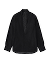 【26SS】ディープVネックコットンシルクシャツ