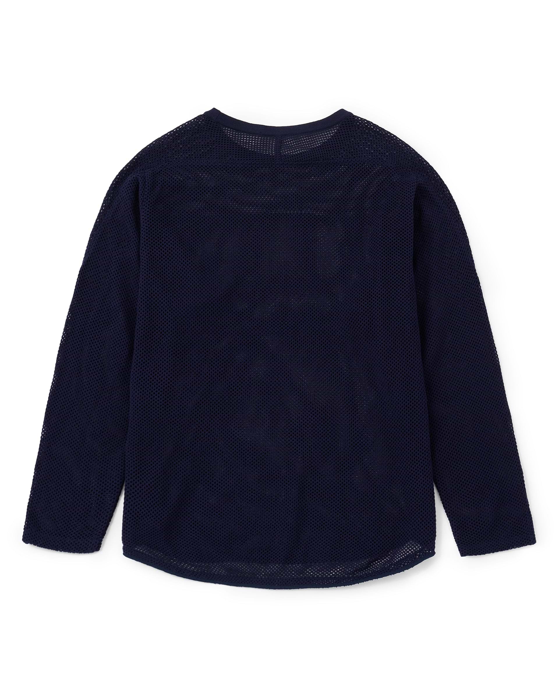 SEVEN BY SEVEN】フットボールニットTシャツ L/S | ハイゲージメッシュ