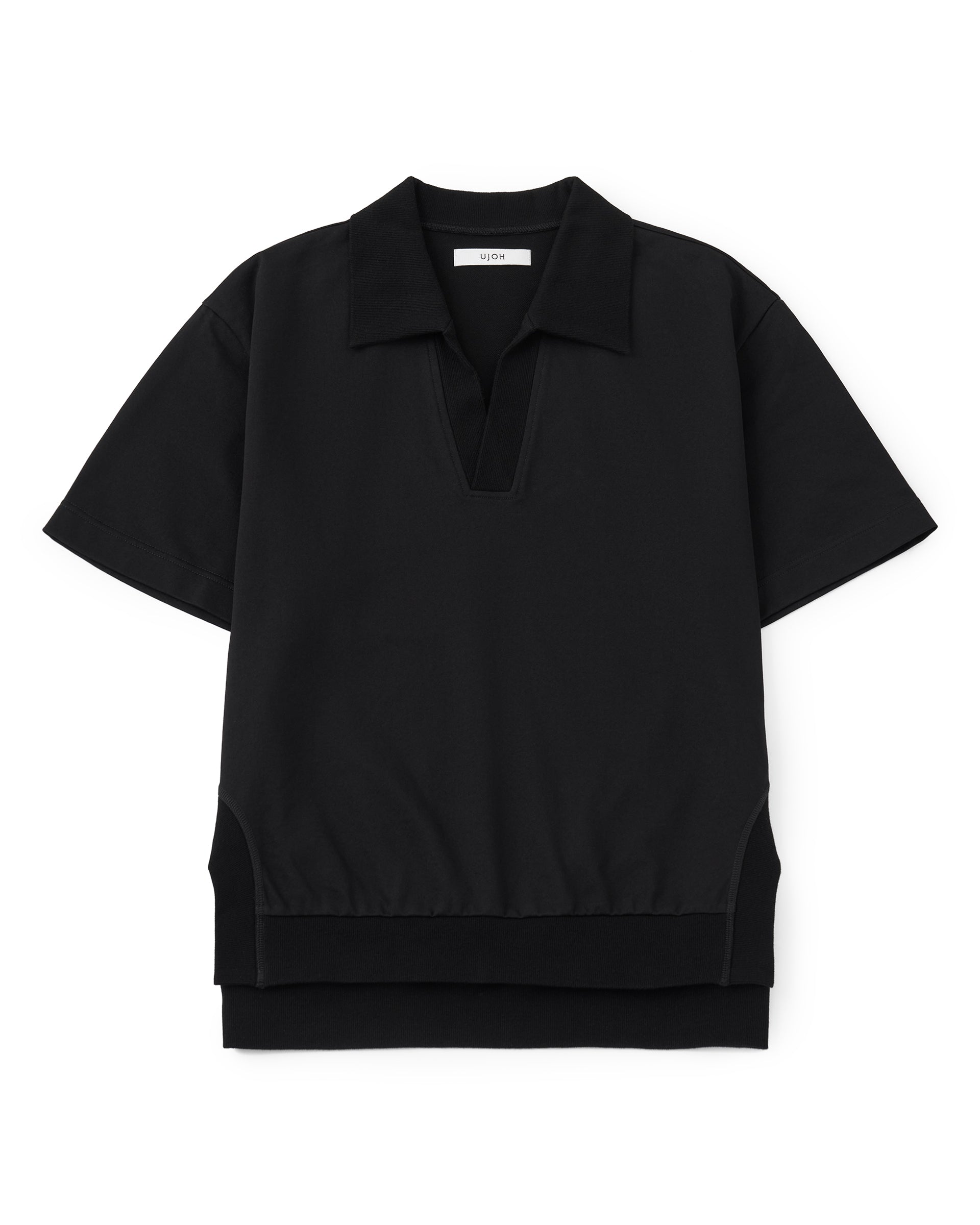 UJOH】スキッパーPO | 半袖 トップス | ブラック | F/STORE