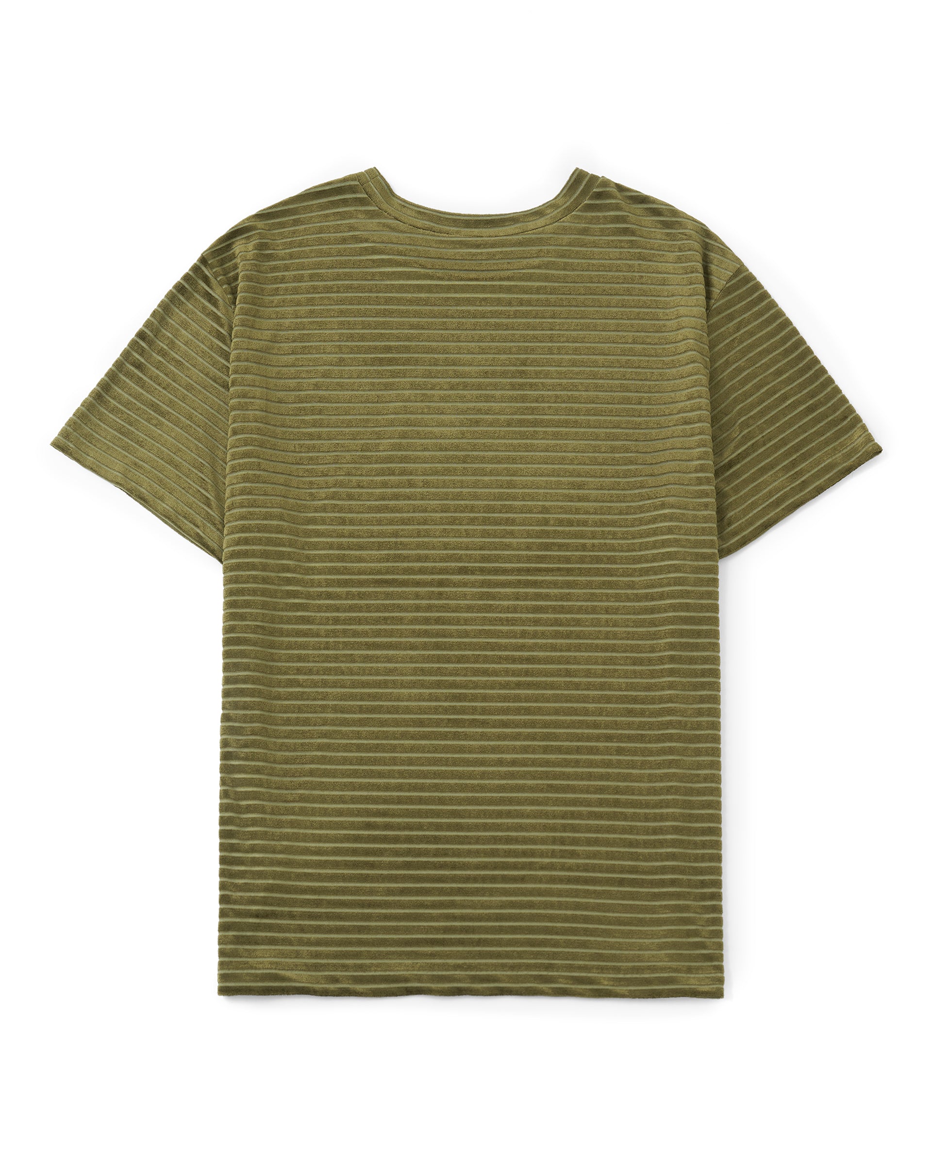 26ssアンスクリアINSCRIBE Velour Border T-Shirt INSCRIRE】ベロアボーダーTシャツ | グリーン | ボーダー | F/STORE