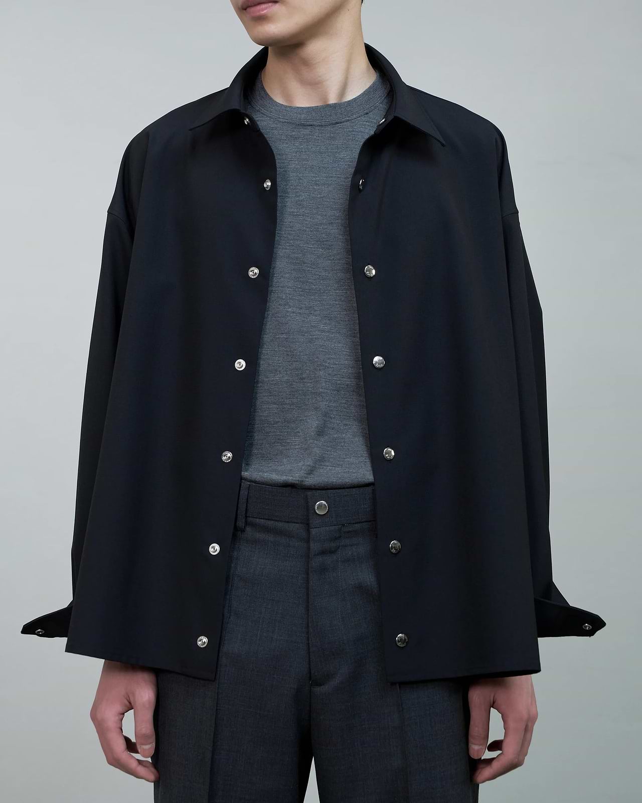 THE RERACS×1LDK×F/STORE>バルーンカーディガンシャツ | コラボ 26SS THE RERACS×1LDK×F/STORE>バルーンカーディガンシャツ | コラボ 26SS