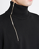 【26SS】コットンカシミアアシンメトリーハーフジッププルオーバー