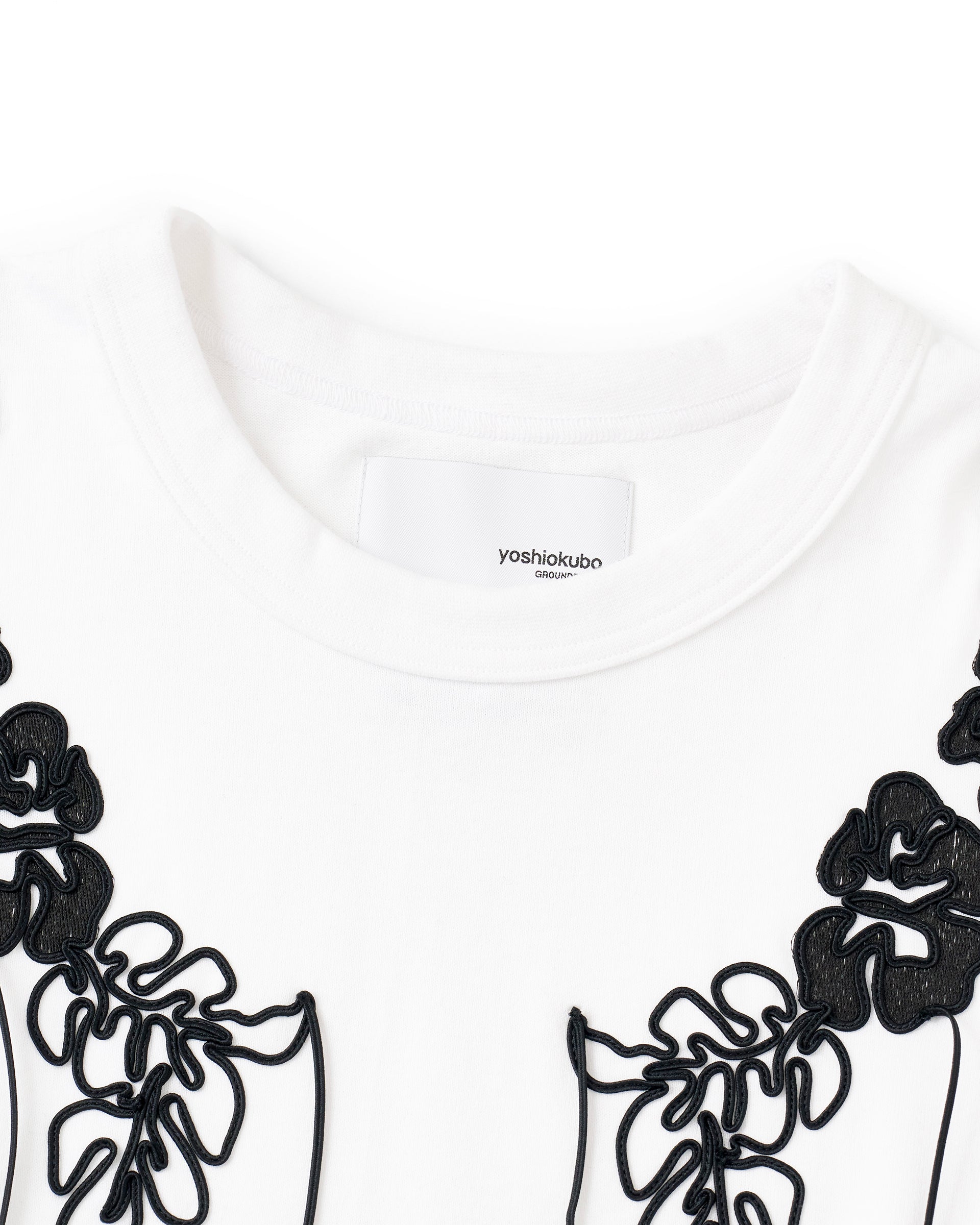 yoshiokubo】コードフラワーS/S T | 刺繍 Tシャツ | 定番 オーバー