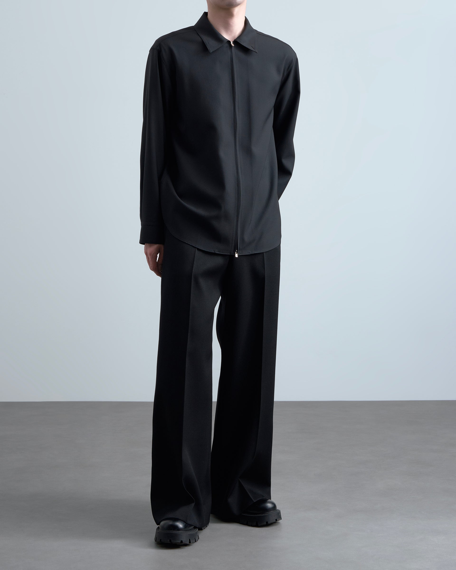 バリバス ジップアップシャツ OVERCOAT】ジップアップシャツ | スタンドカラー | 羽織り | F/STORE