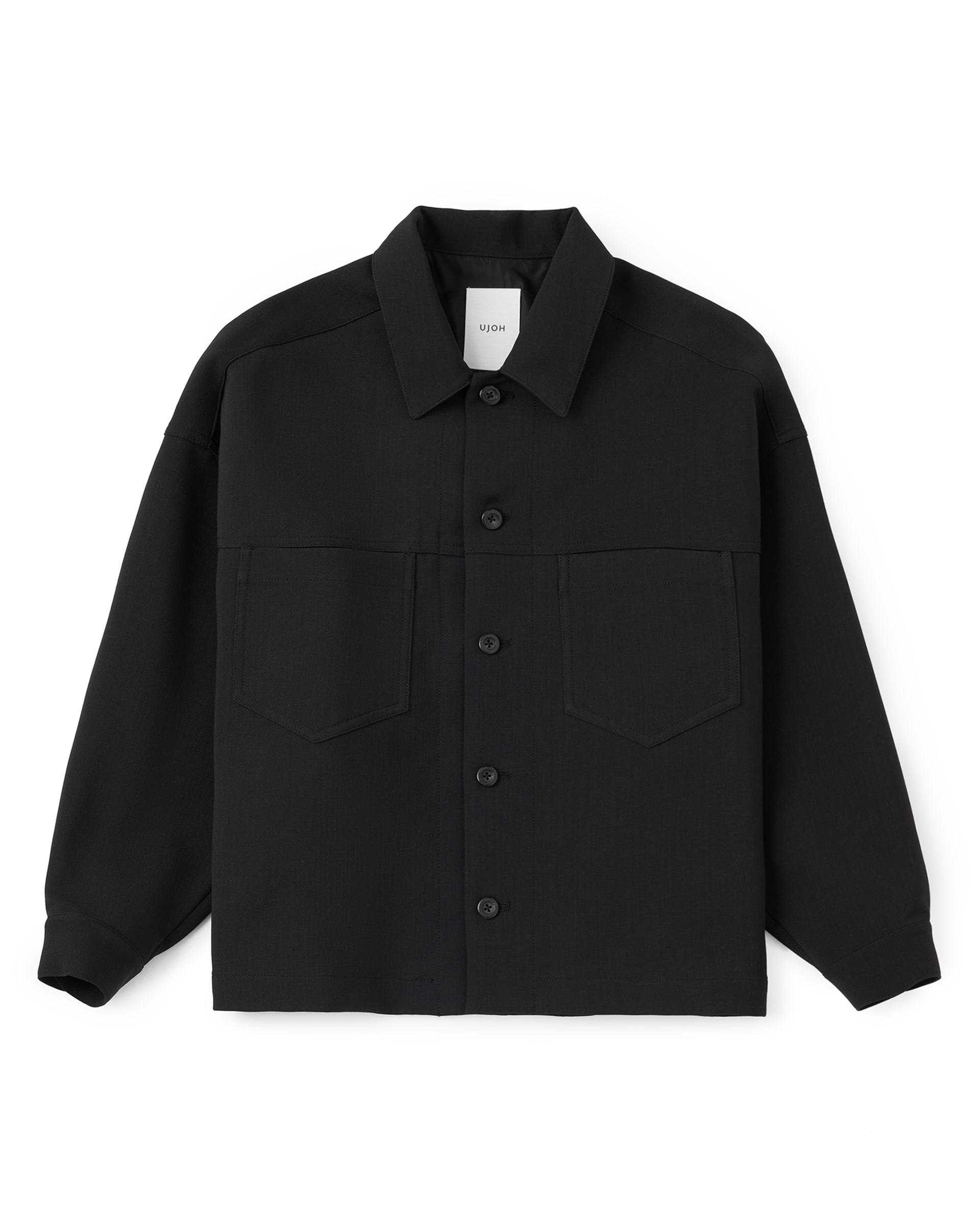 1482 新品タグ付き 定価57000円 UJOH mesh Blouson UJOH】クロップドボックスブルゾン | オーバーサイズ コンパクト