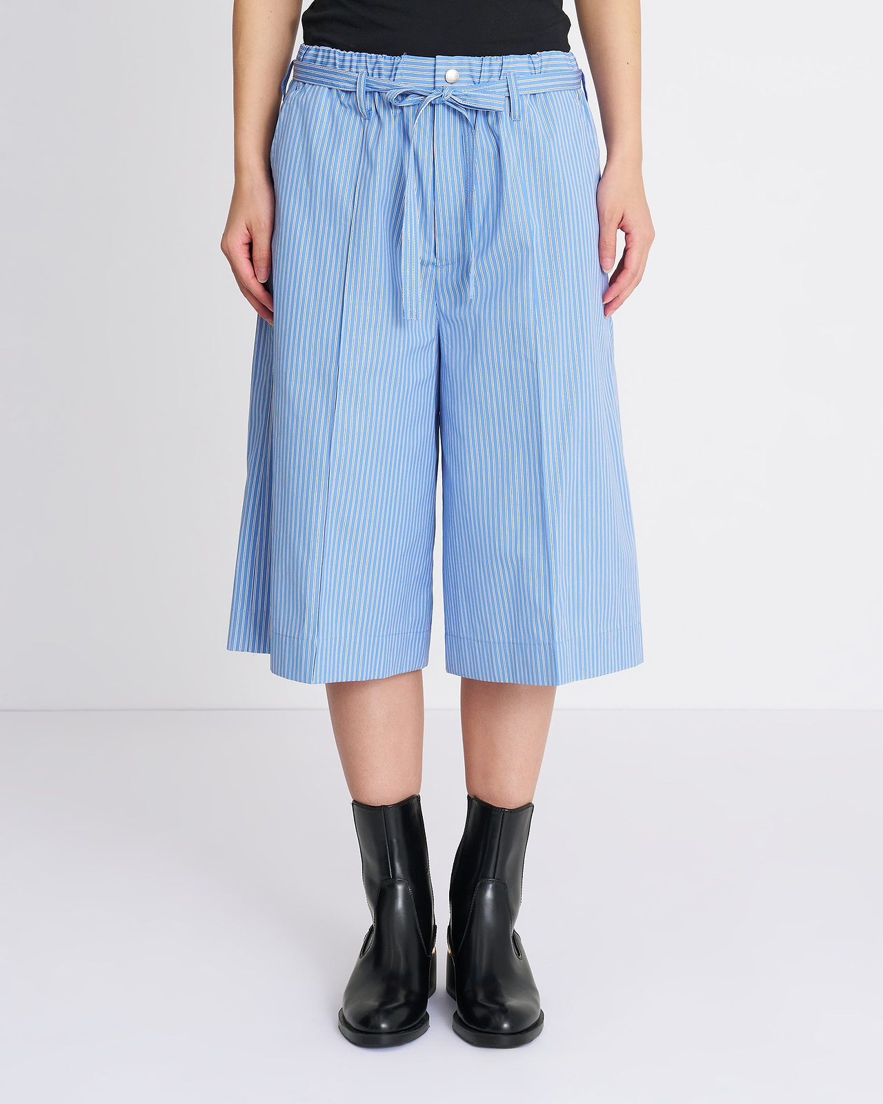 【26SS】ストライプコットンブロード13インチショートパンツ