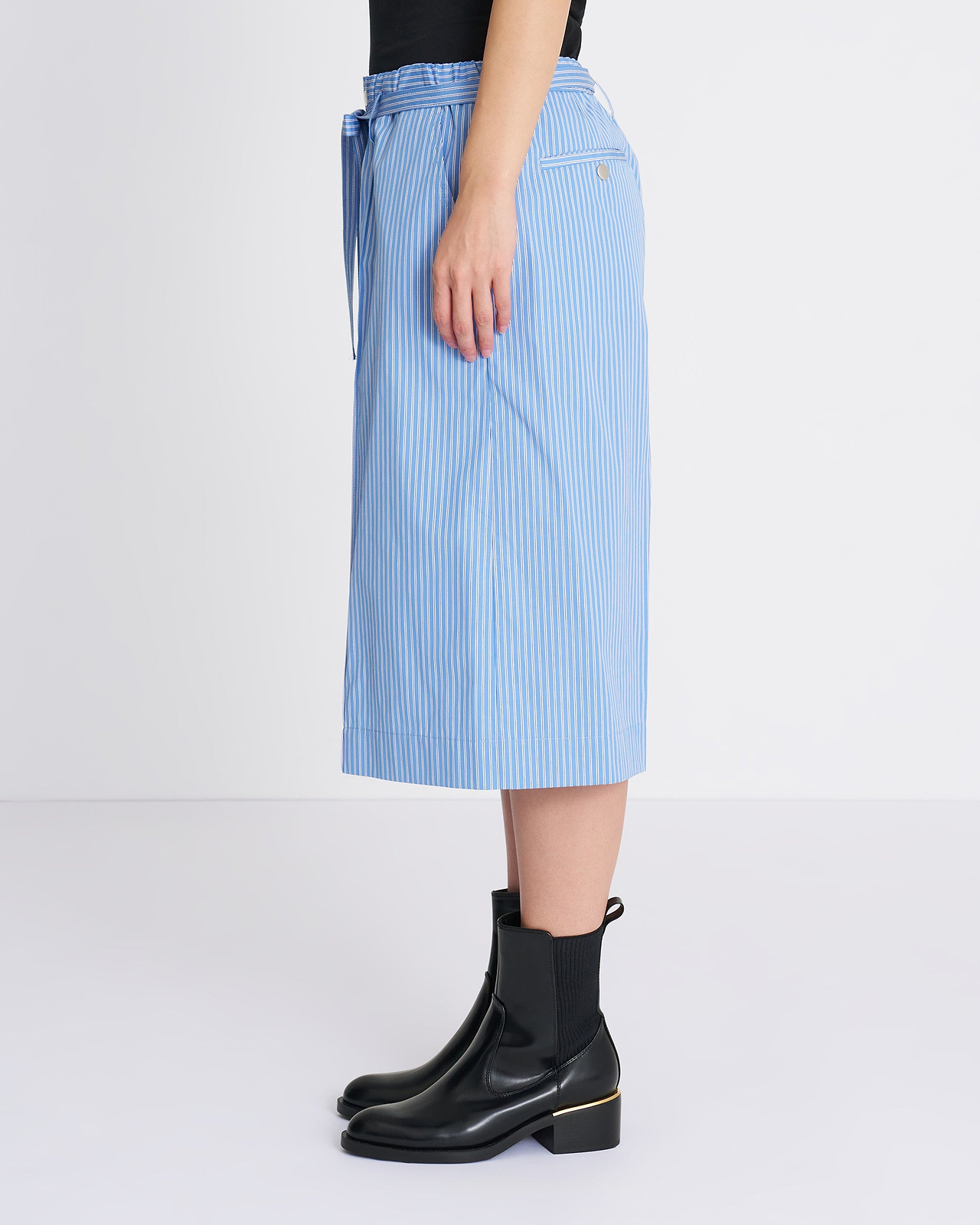 【26SS】ストライプコットンブロード13インチショートパンツ