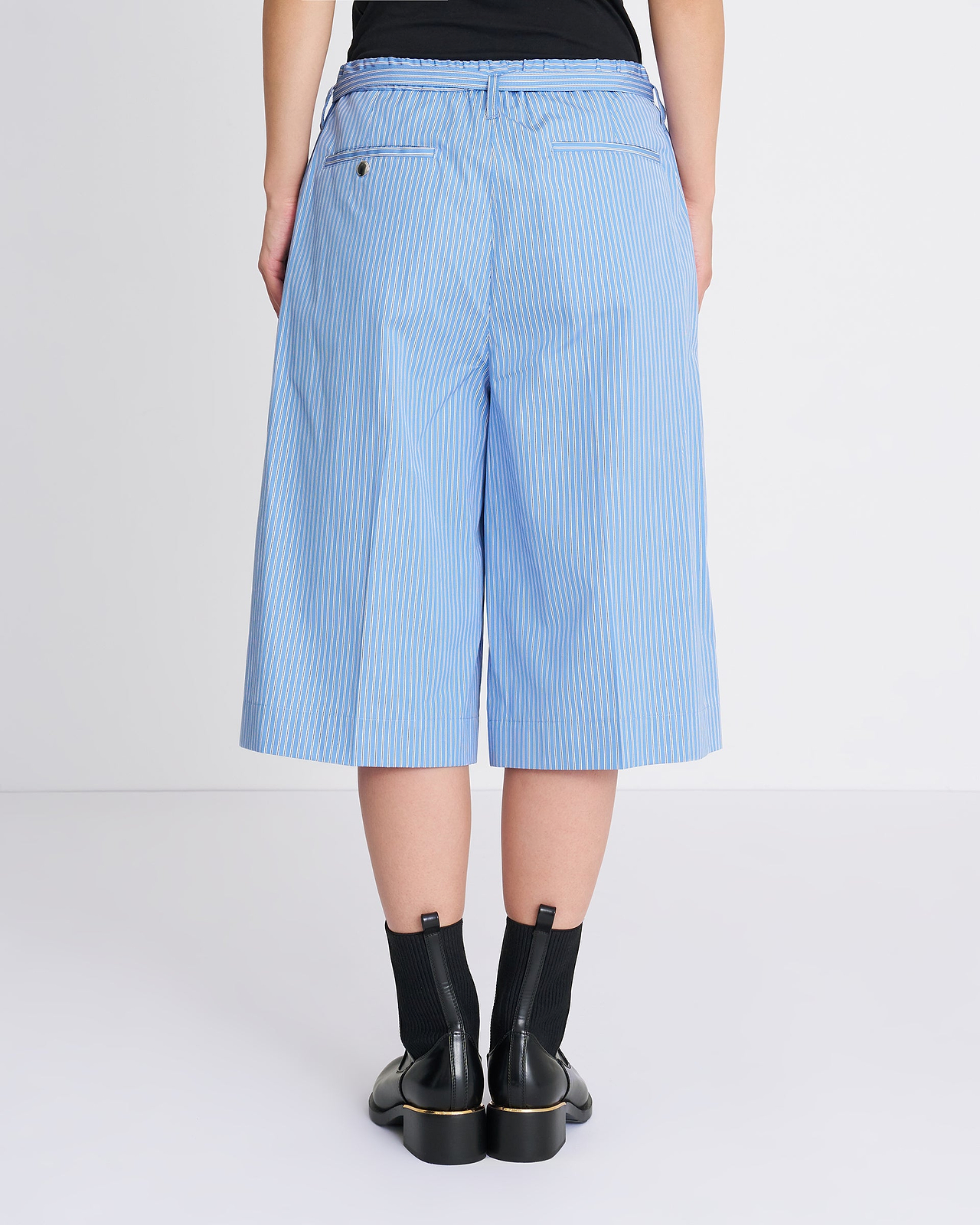 【26SS】ストライプコットンブロード13インチショートパンツ