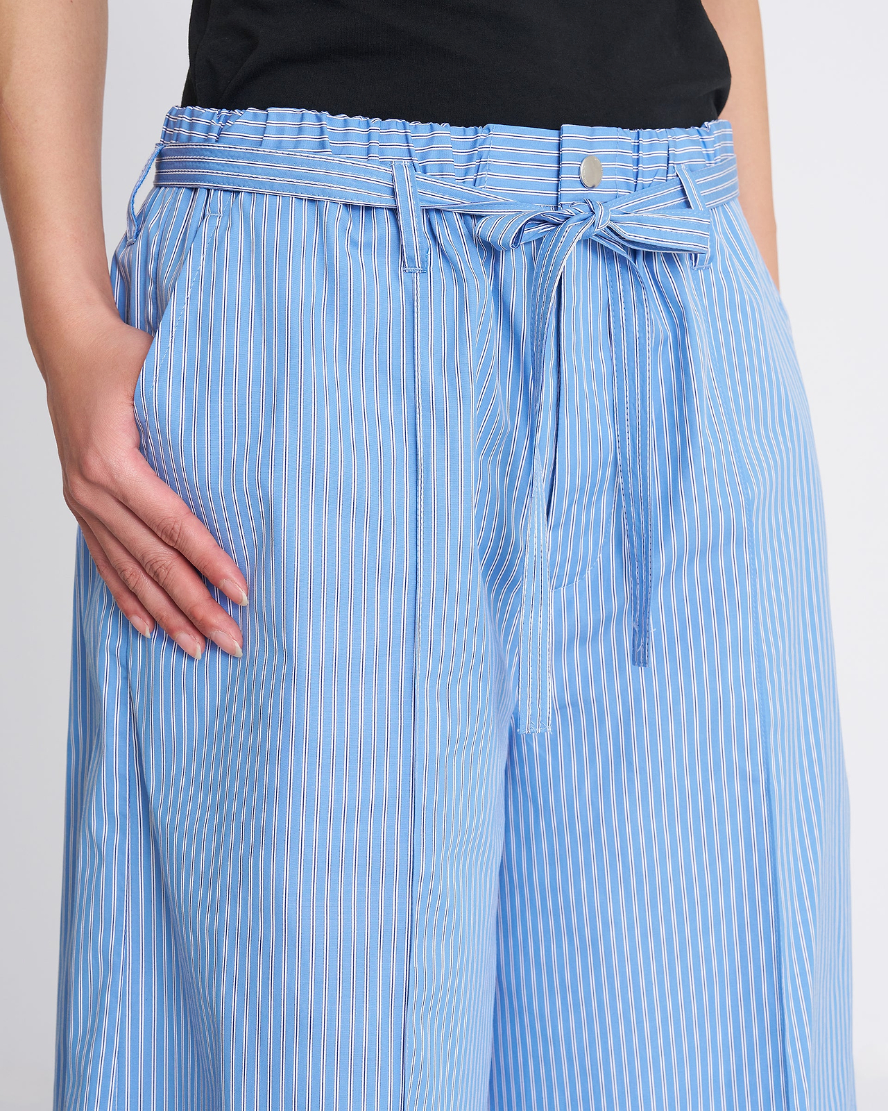 【26SS】ストライプコットンブロード13インチショートパンツ