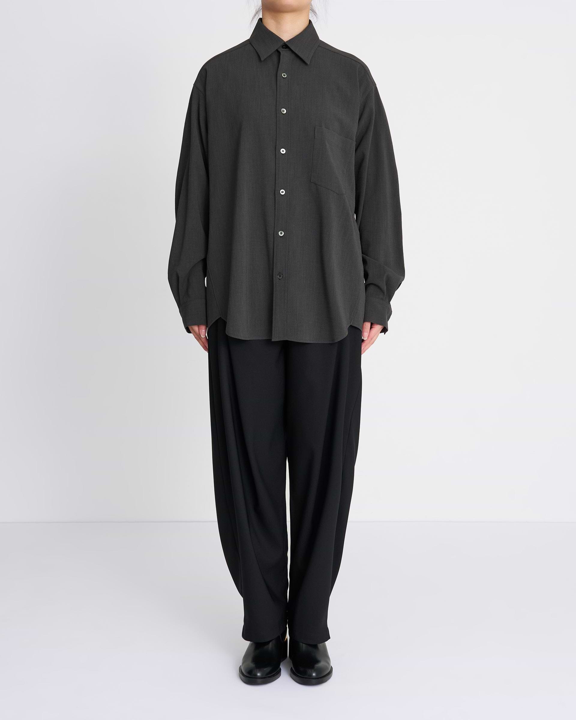 UJOH フルオープンシャツ　FULL OPEN SHIRT UJOH】フルオープンシャツ | 定番 人気 | ボタン グレー | F/STORE