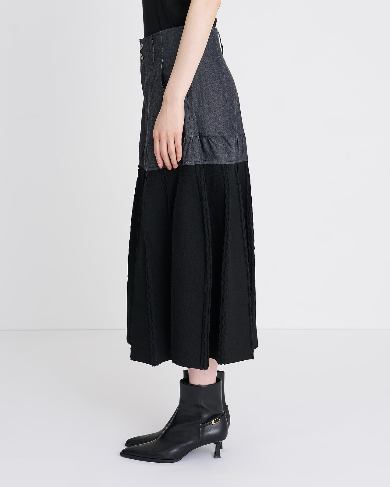 【26SS】6オンスデニムコンビスカート
