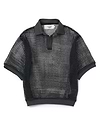 【26SS】スクエアメッシュスキッパーポロ
