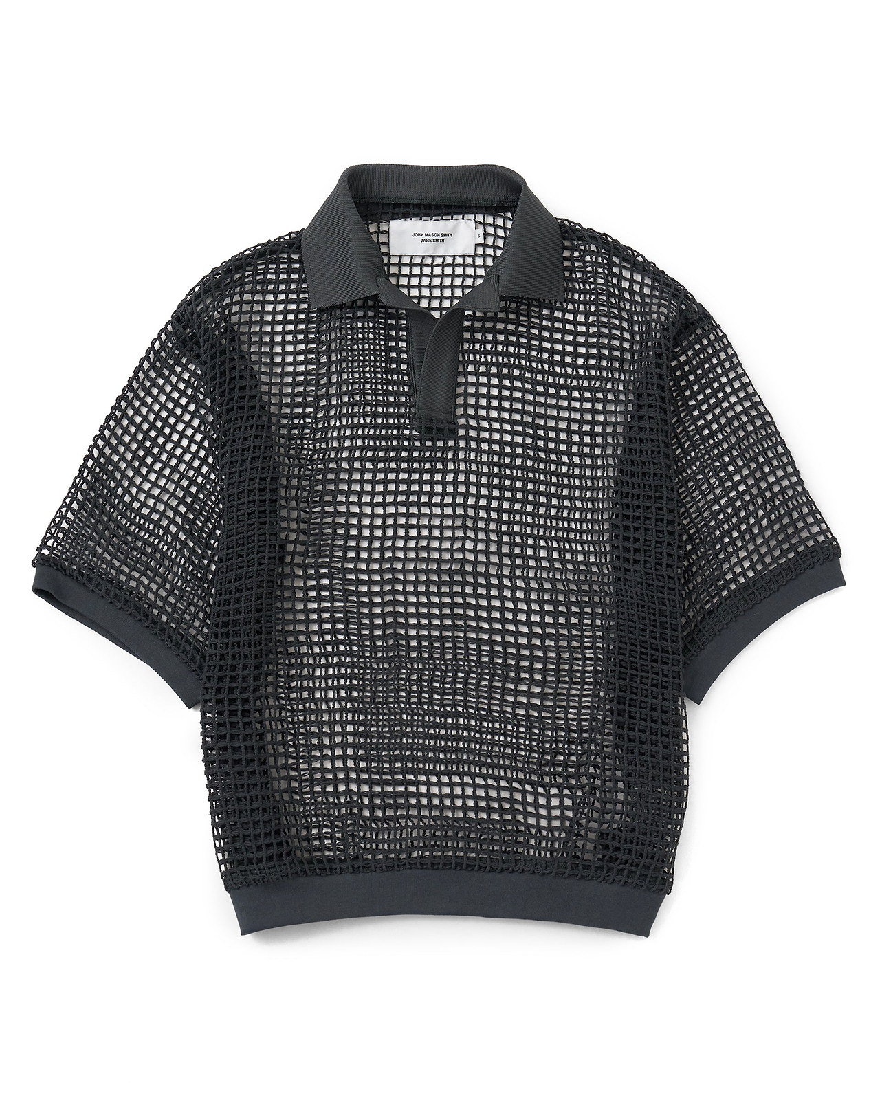 【26SS】スクエアメッシュスキッパーポロ