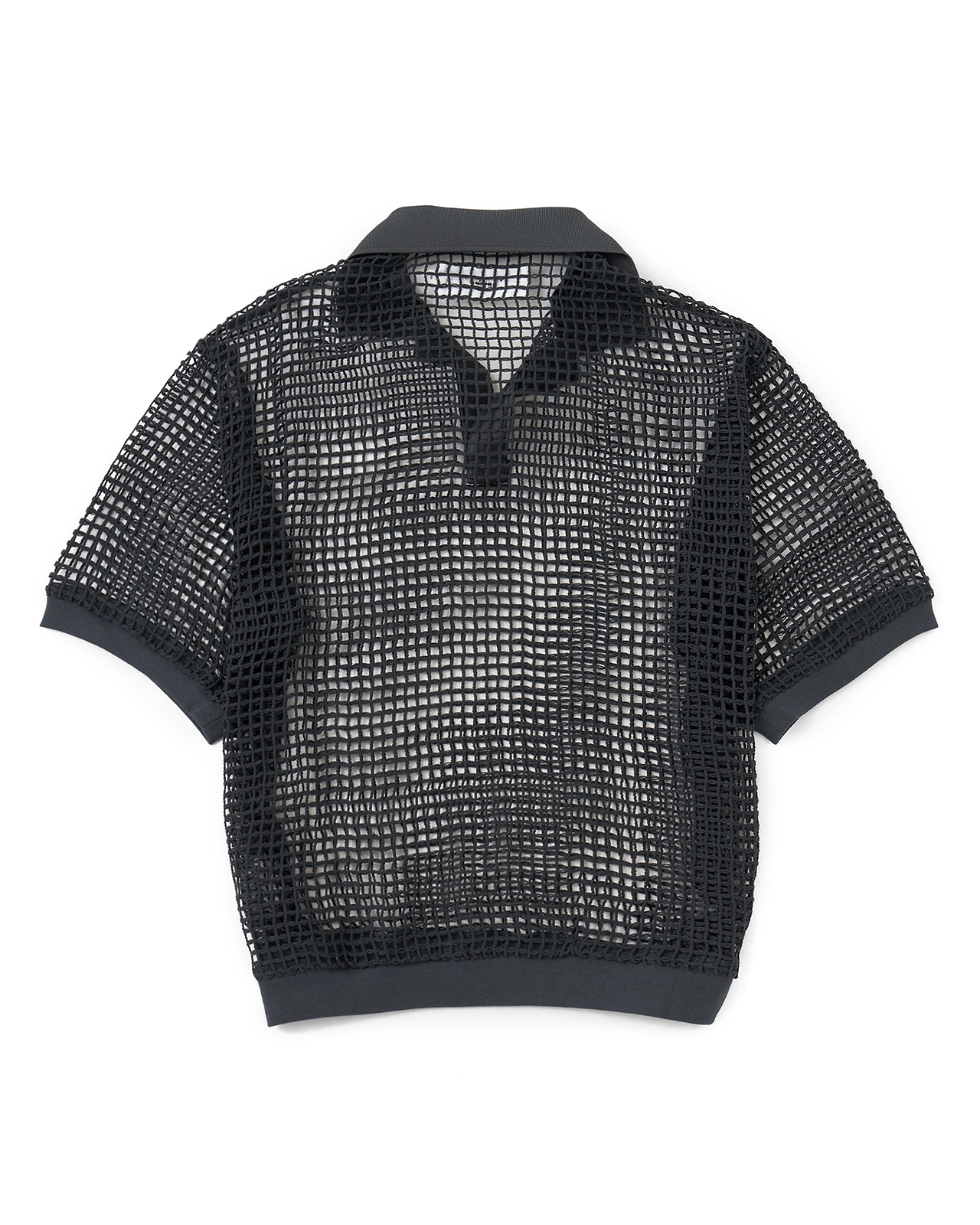 【26SS】スクエアメッシュスキッパーポロ