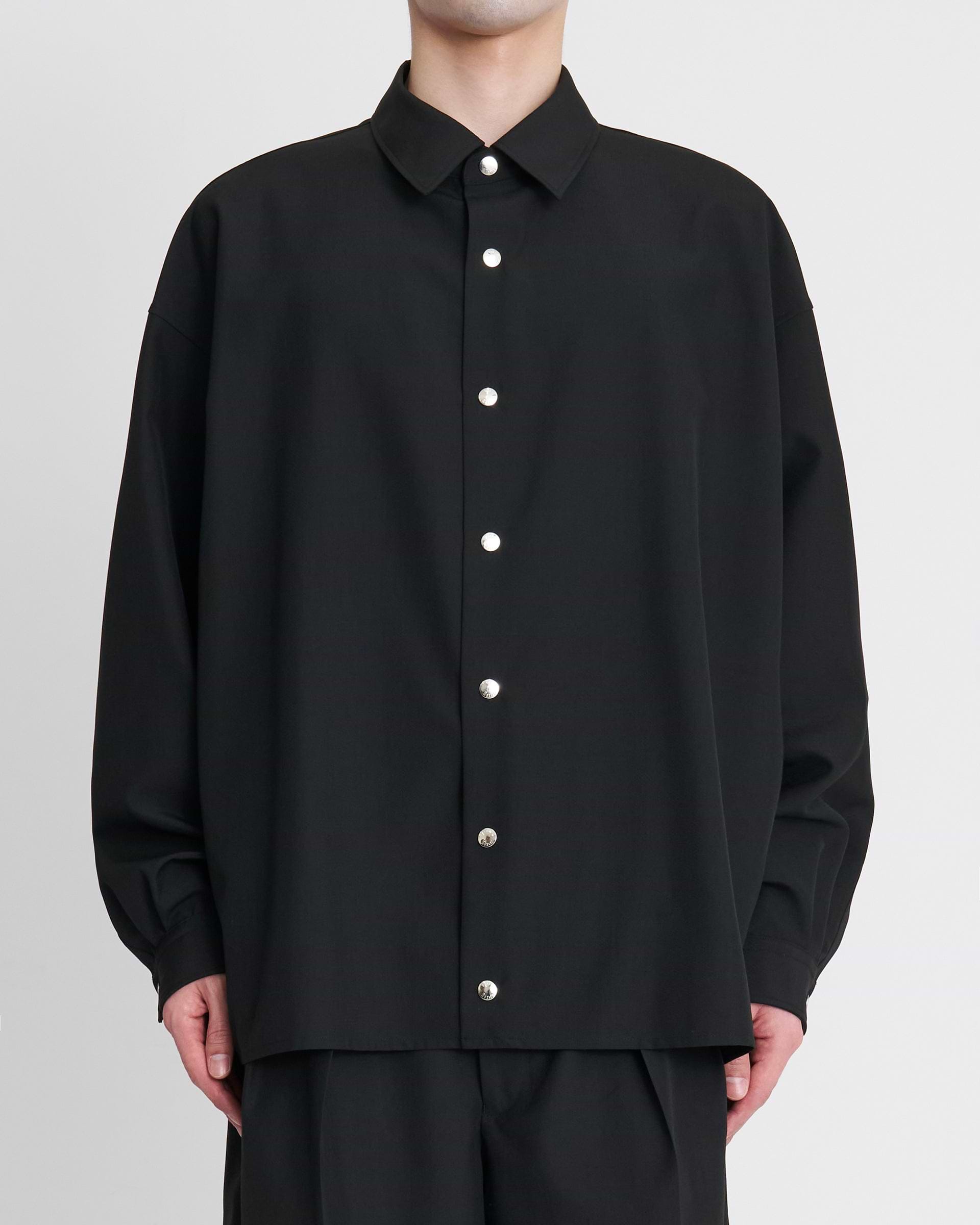 THE RERACS×1LDK×F/STORE バルーンカーディガンシャツ　46 THE RERACS×1LDK×F/STORE＞バルーンカーディガンシャツ | コラボ 26SS