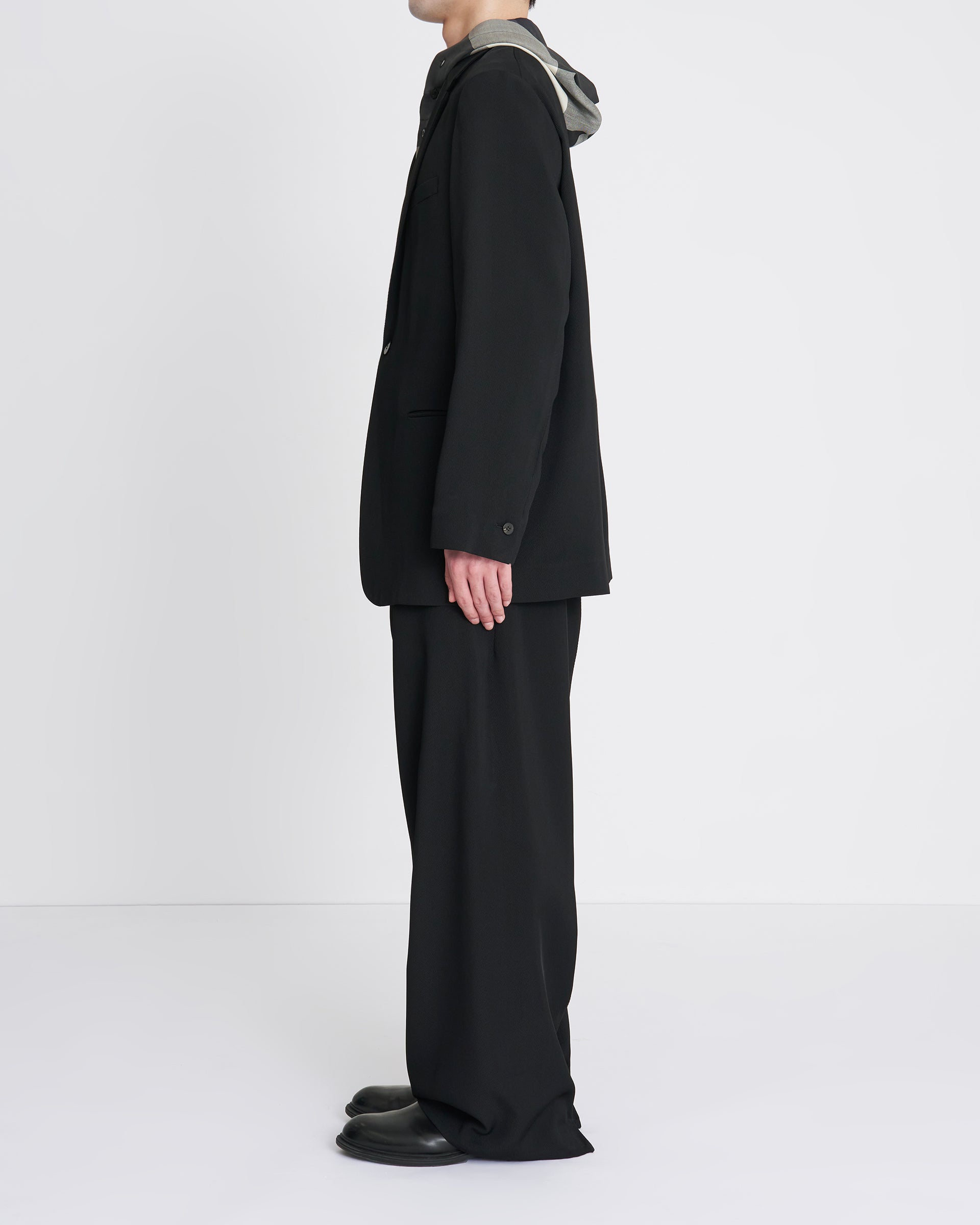 OVERCOAT】シングルブレストジャケット インレーヨントリコチン