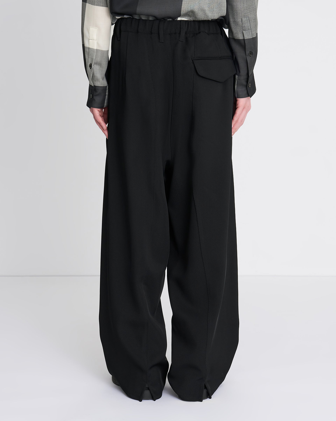 【26SS】ワイドレッグトラウザー イン レーヨントリコチン
