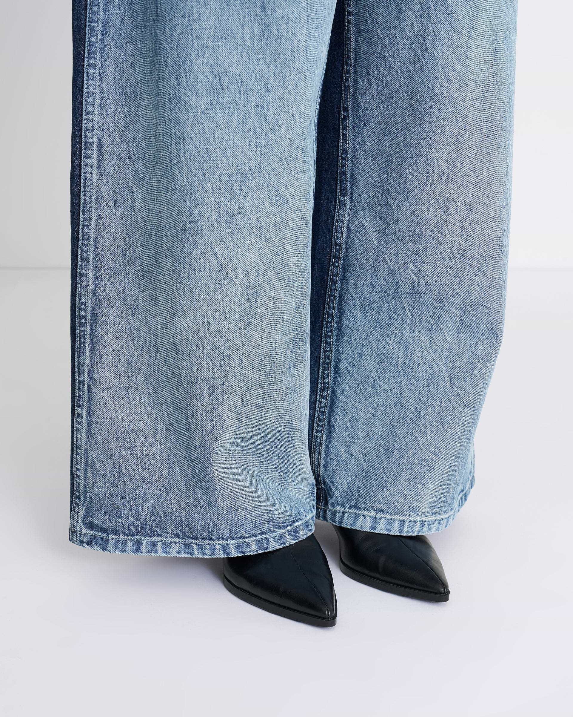 Nomàt】ツートンデニムバックアジャストパンツ | 定番 代表 | カーブ