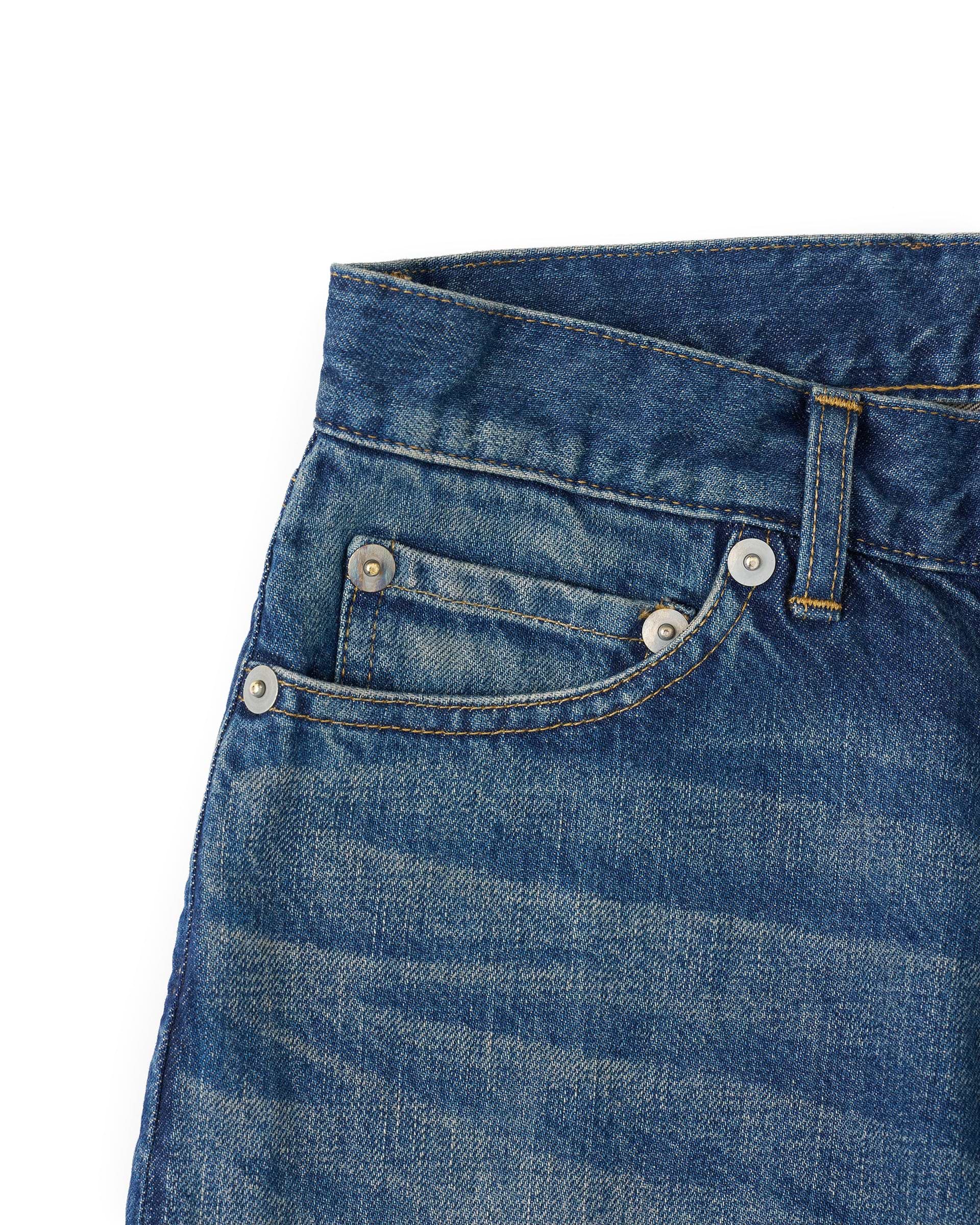 INSCRIRE】ユーズドデニムバギーパンツ | 12oz ライトデニム | ワイド