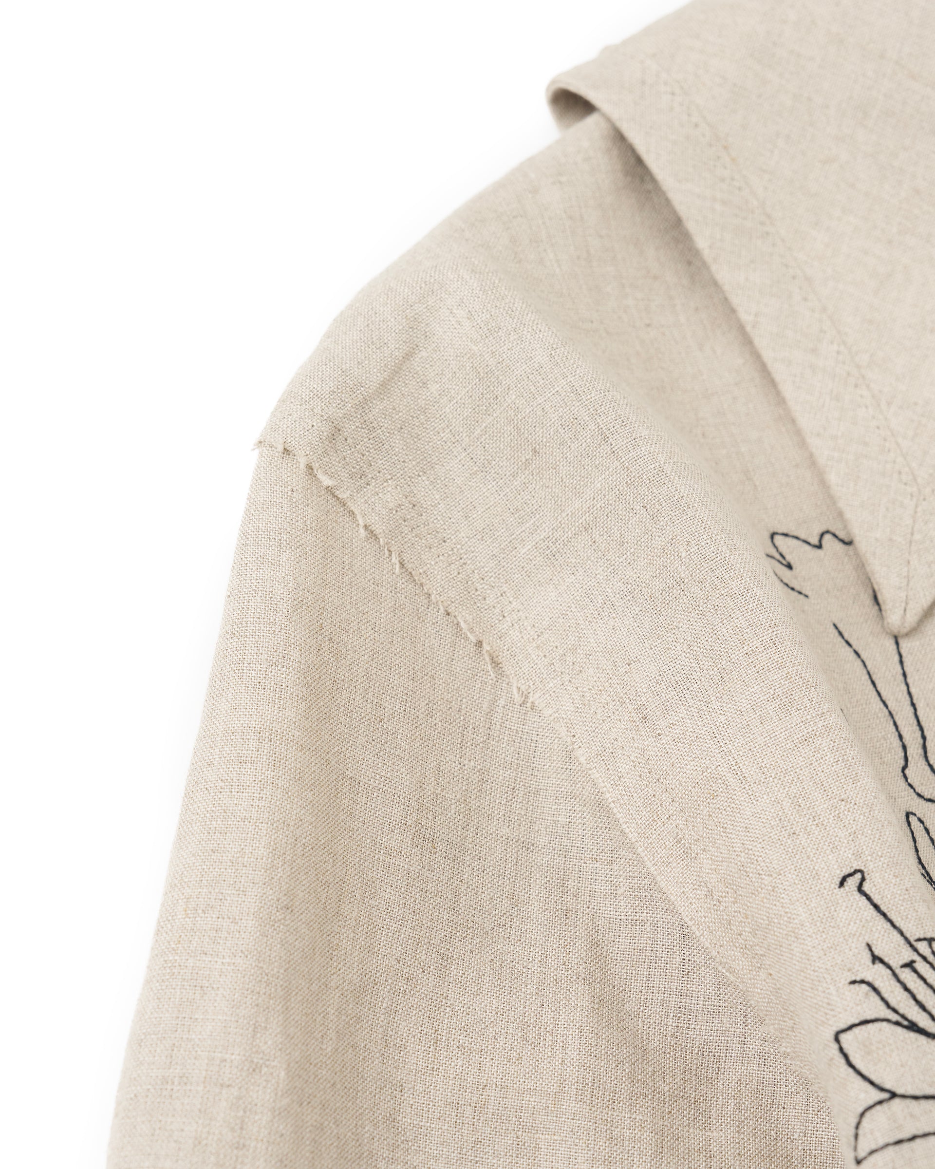 4/2取り下げ 美品 ゴーシュ コットンリネンチュニック TANAKA】ザ・チュニック | セーラーカラー | 刺繍 リネン | F/STORE