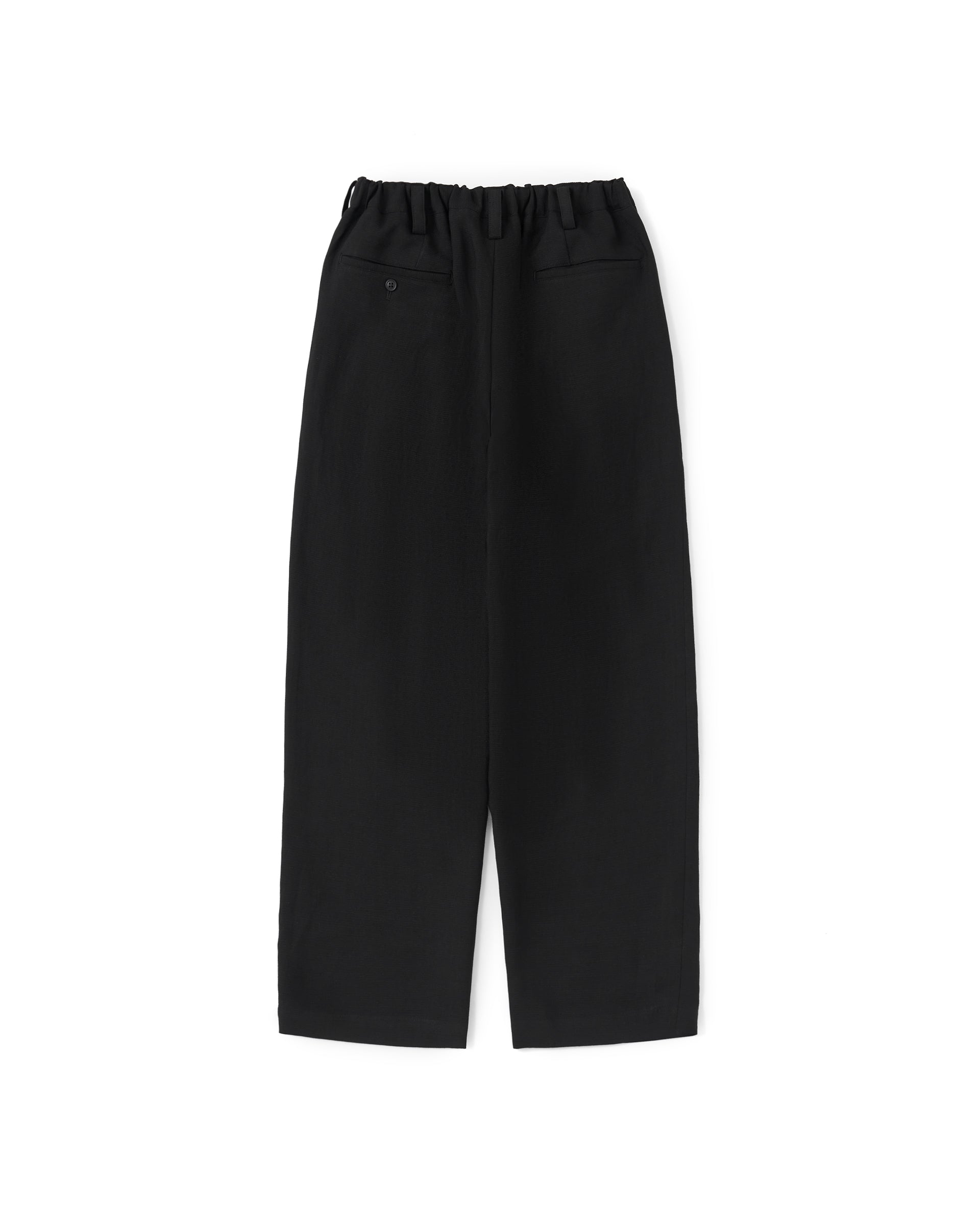 UJOH】ワイド 2タックパンツ | ブラック | リネン 麻混 | F/STORE
