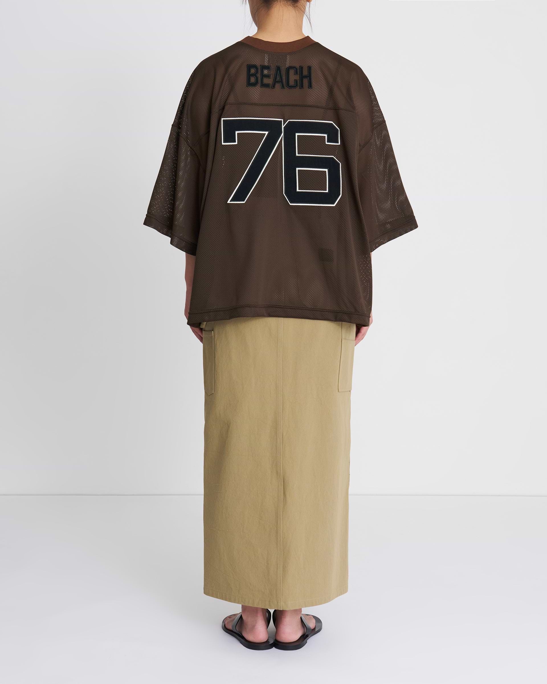 INSCRIRE】メッシュフットボールTシャツ | ナンバリング ロゴ