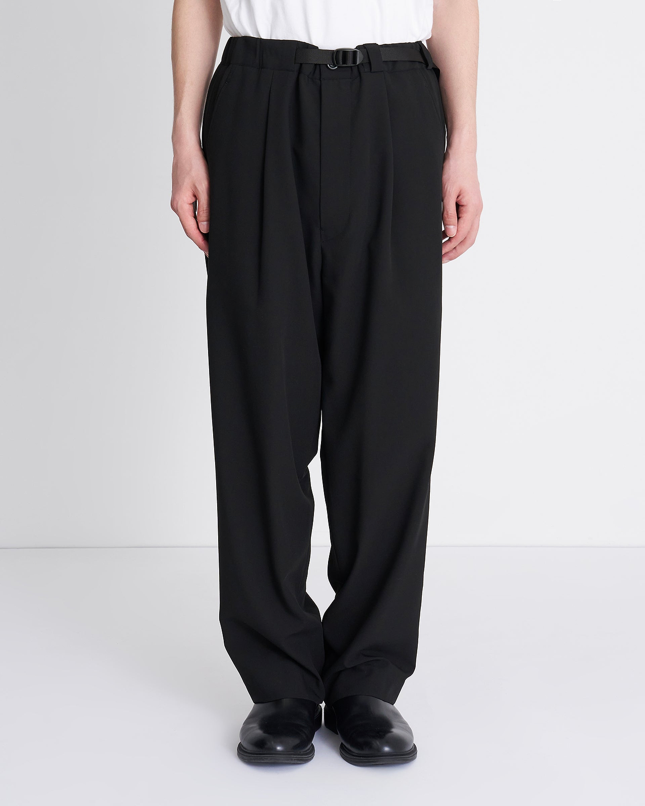 【26SS】テープベルト 1タックパンツ
